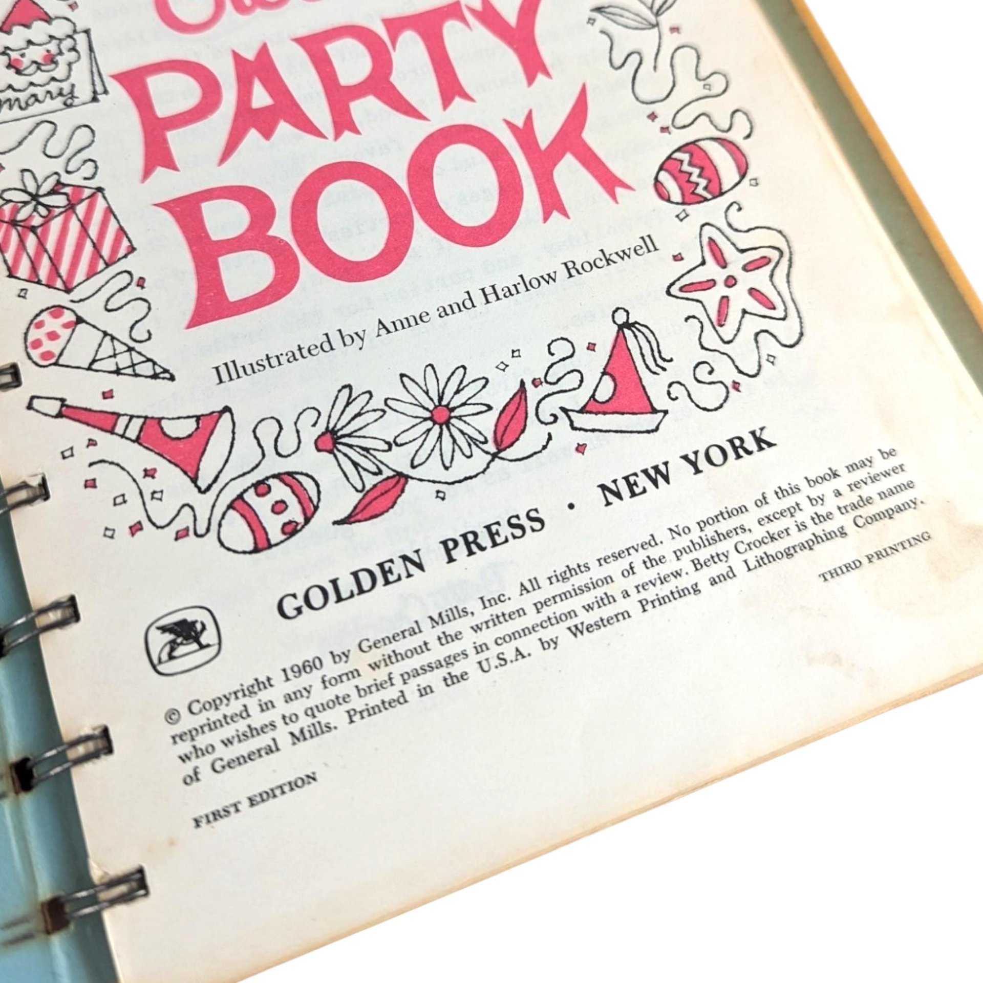 Vintage Betty Crocker Cookbook Set, 1983 Christmas, 1960 Party, 1966 Cake Mix, Collectible Cookbooks