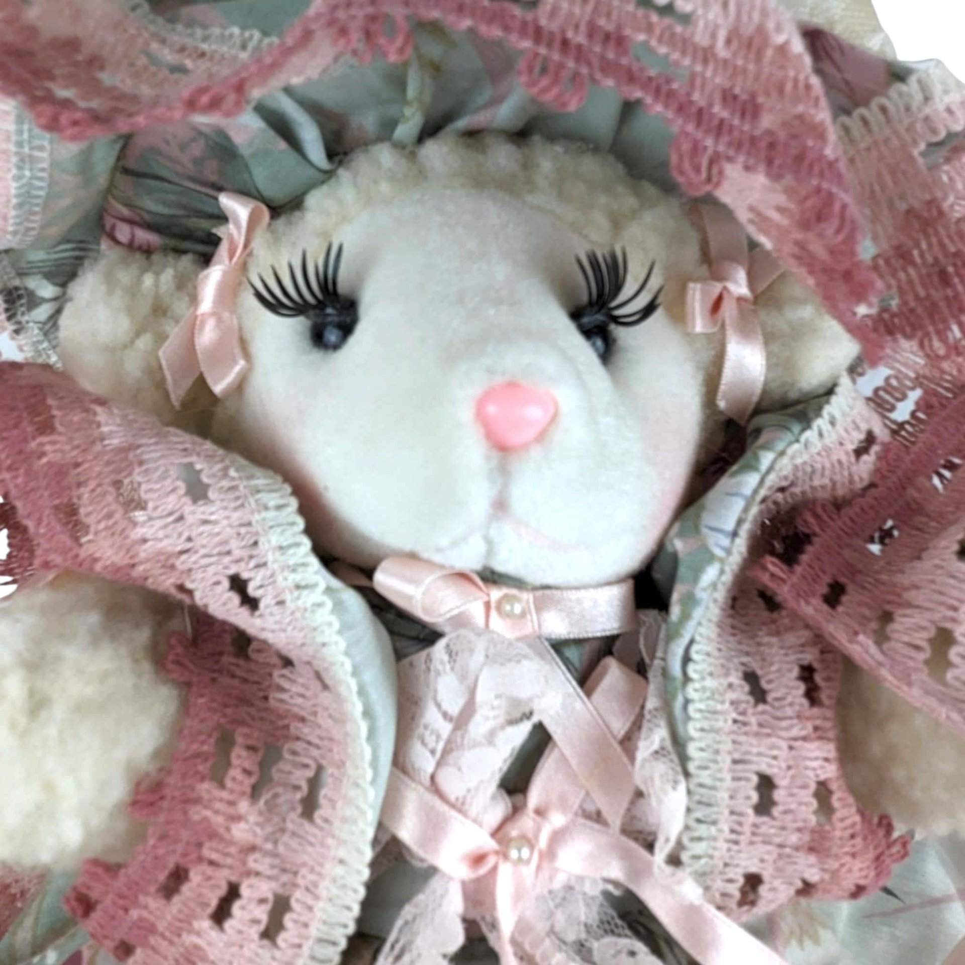 1992 Beary Special Creations 'Corrie Ruth' Handcrafted Plush Lamb, Vintage Stuffed Animal, Collectible Lamb, Soft Toy