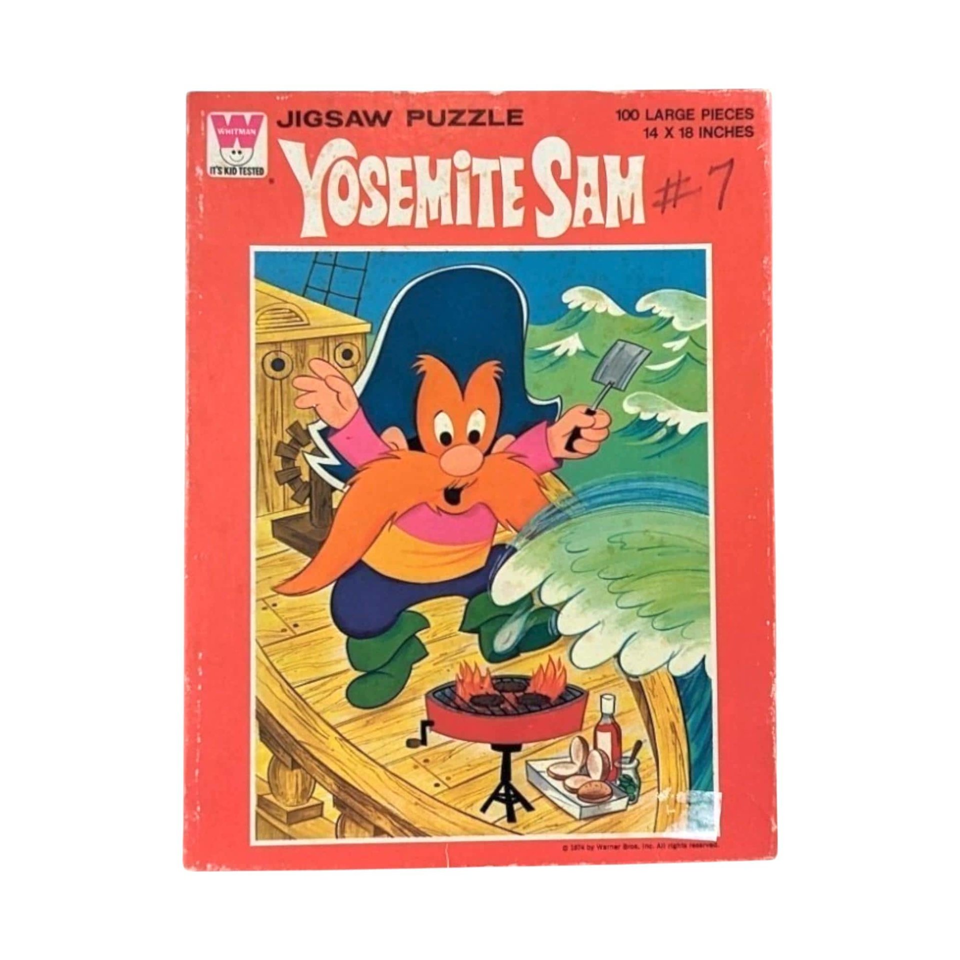 Vintage Cartoon Character Jigsaw Puzzle Lot - Yosemite Sam, Woody Woodpecker, Disney, Jaymar - 1952-1976