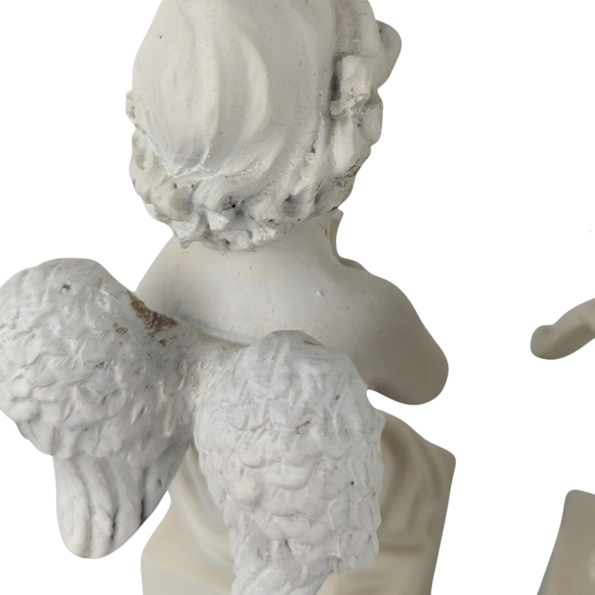 Vintage White Cherub Figurines, Musical Cherub Statues, Resin Cherub Decor, Angel Decor, Home Decor, Gift for Angel Lovers
