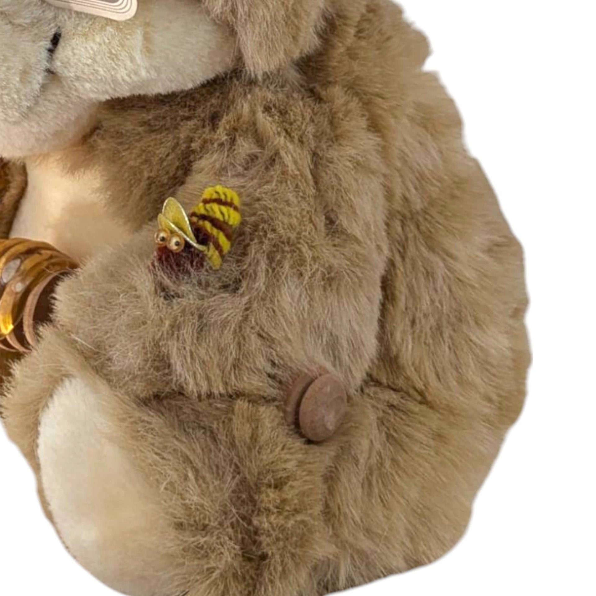 1992 Orzek Hedda Plush Bear, 10" Honey Bear with Bees, Vintage Collectible Bear, Unique Plush Gift, Teddy Bear Lover Gift