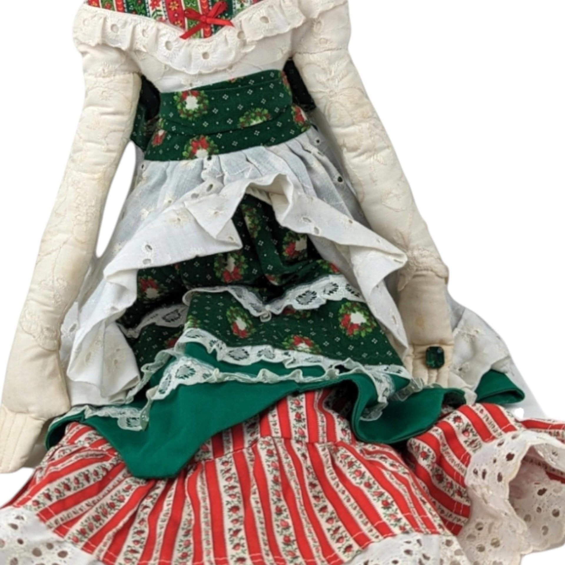 Handmade 25" Cloth Doll | Vintage Fabric Doll | Collectible Doll | Handmade Toy | Gift for Doll Collector