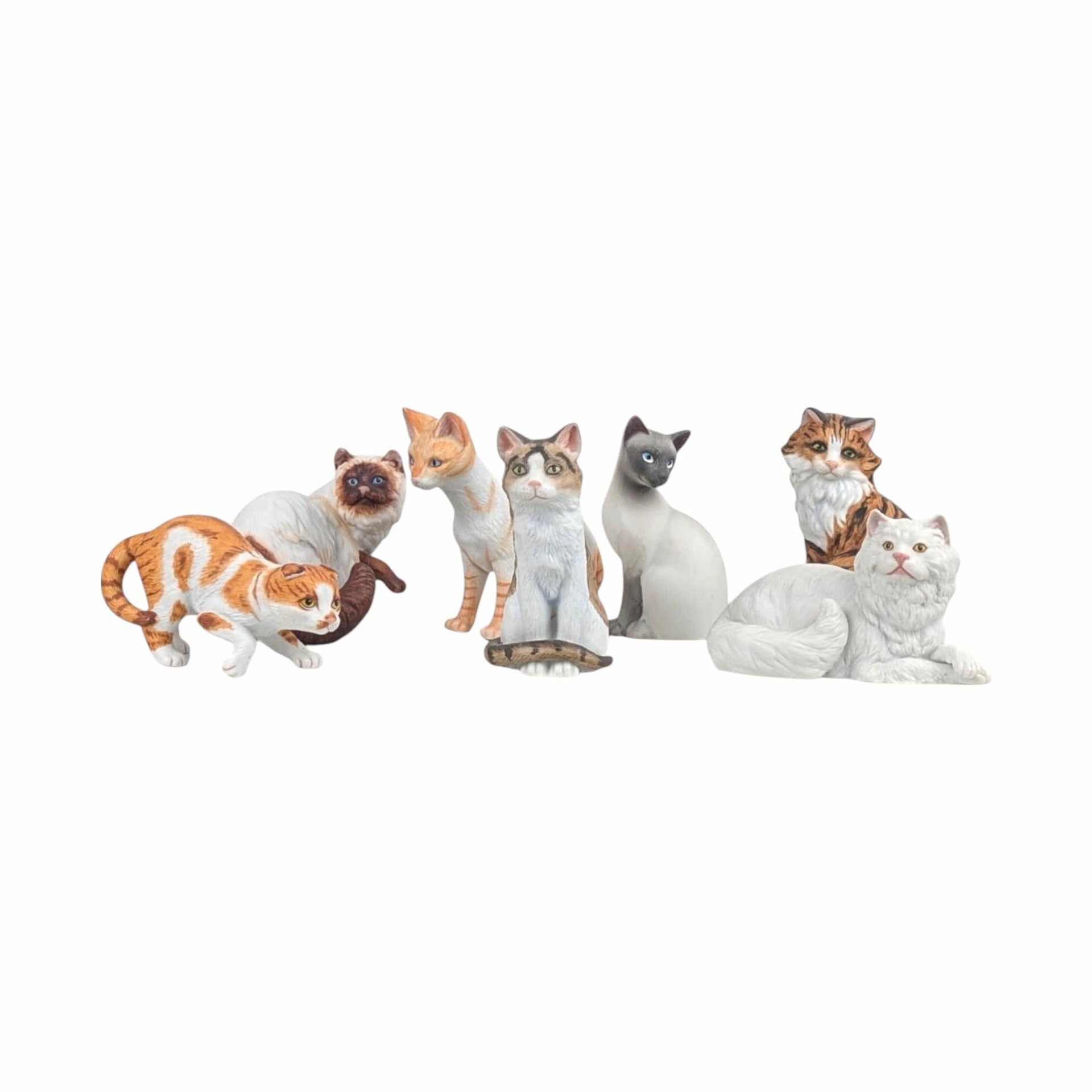 Vintage Porcelain Cat Figurines, Princeton Gallery & Avon, Collectible Ceramic Cats, Gift for Cat Lovers