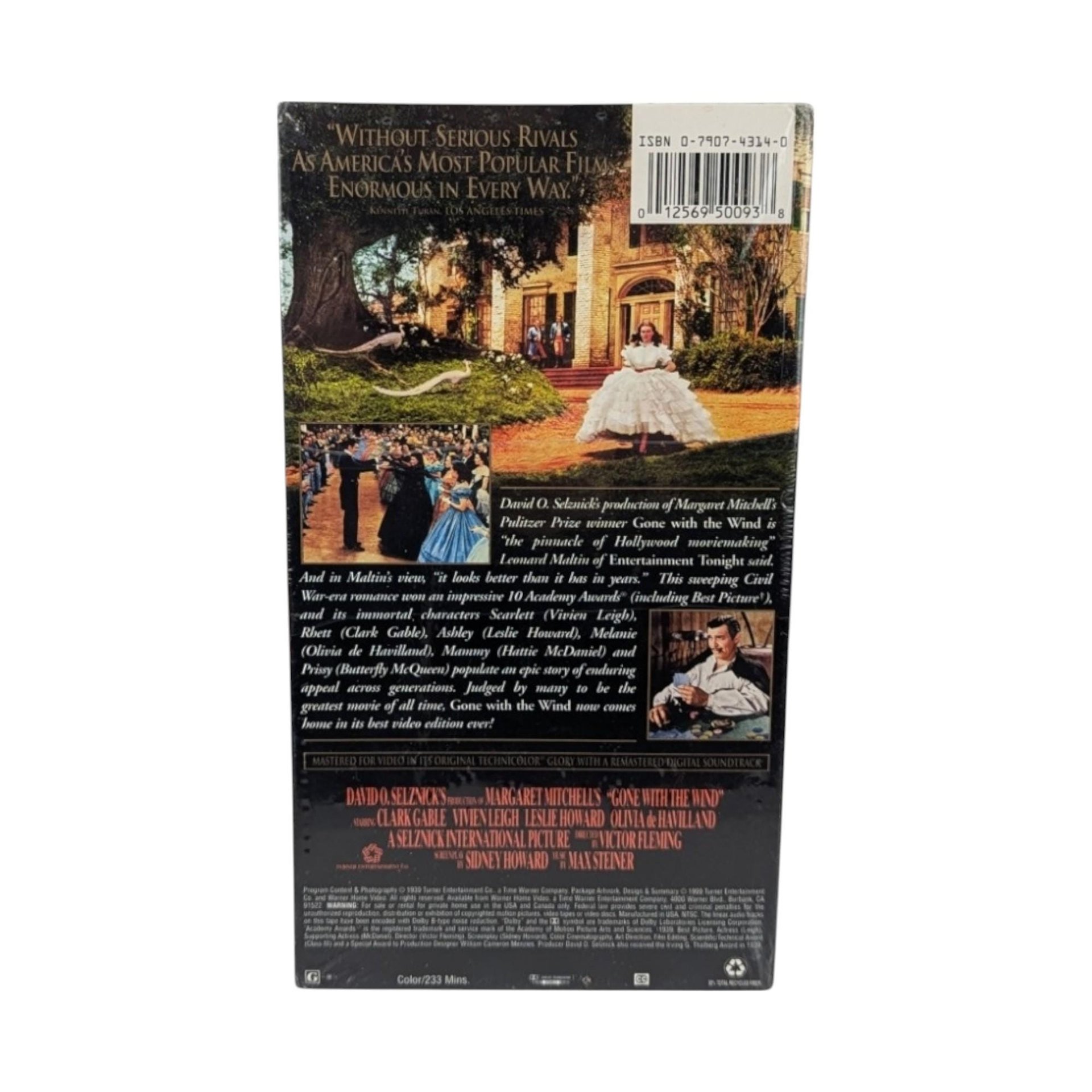 Vintage Gone with the Wind Lot - Sealed VHS Set, Avon Scarlett O'Hara Figurine - Movie Memorabilia, Classic Film Gift