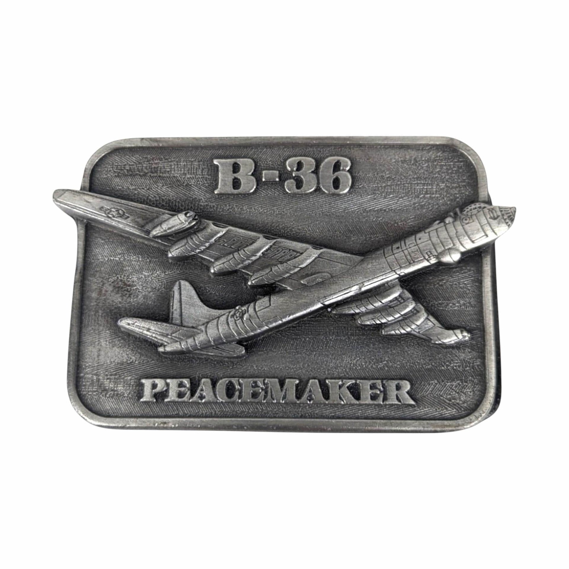 Vintage 1983 B-36 Peacemaker Belt Buckle | Military Collector Series | Aviation Memorabilia | Gift for Veteran