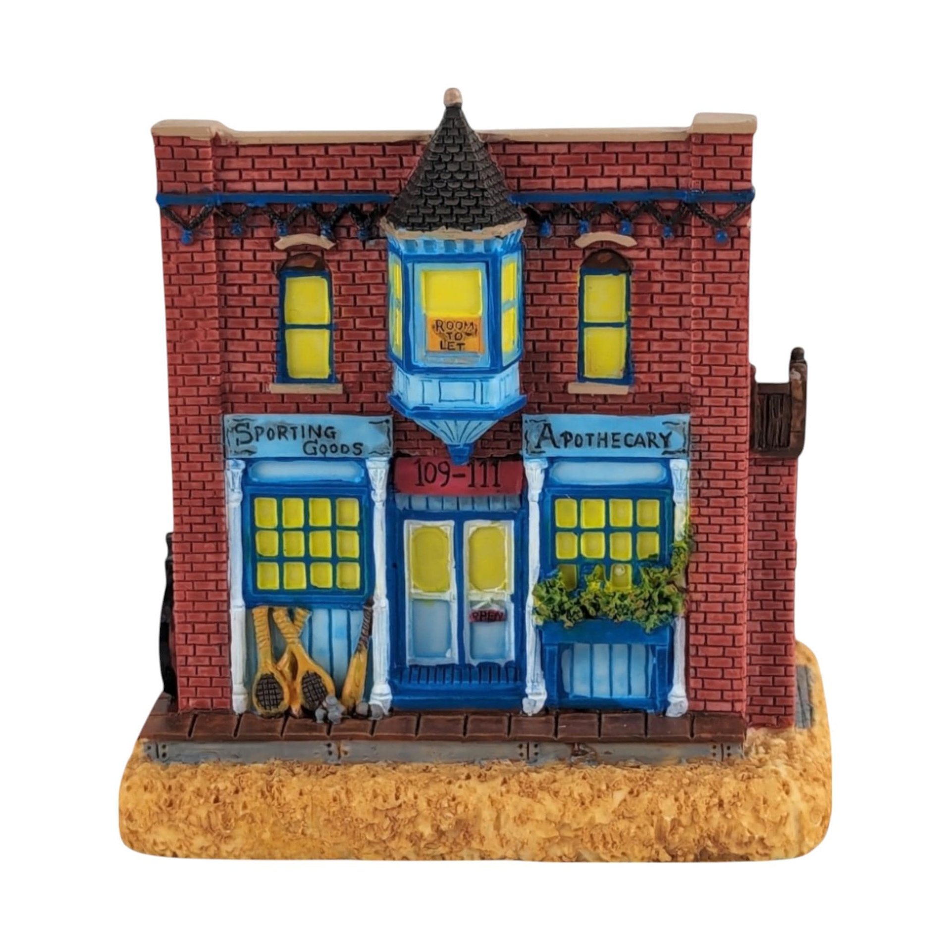 Vintage Liberty Falls Village Figurines, 7 Piece Set, Barber Shop, Firehouse, Shops, Courthouse, Collectible Miniatures, Gift for Collector