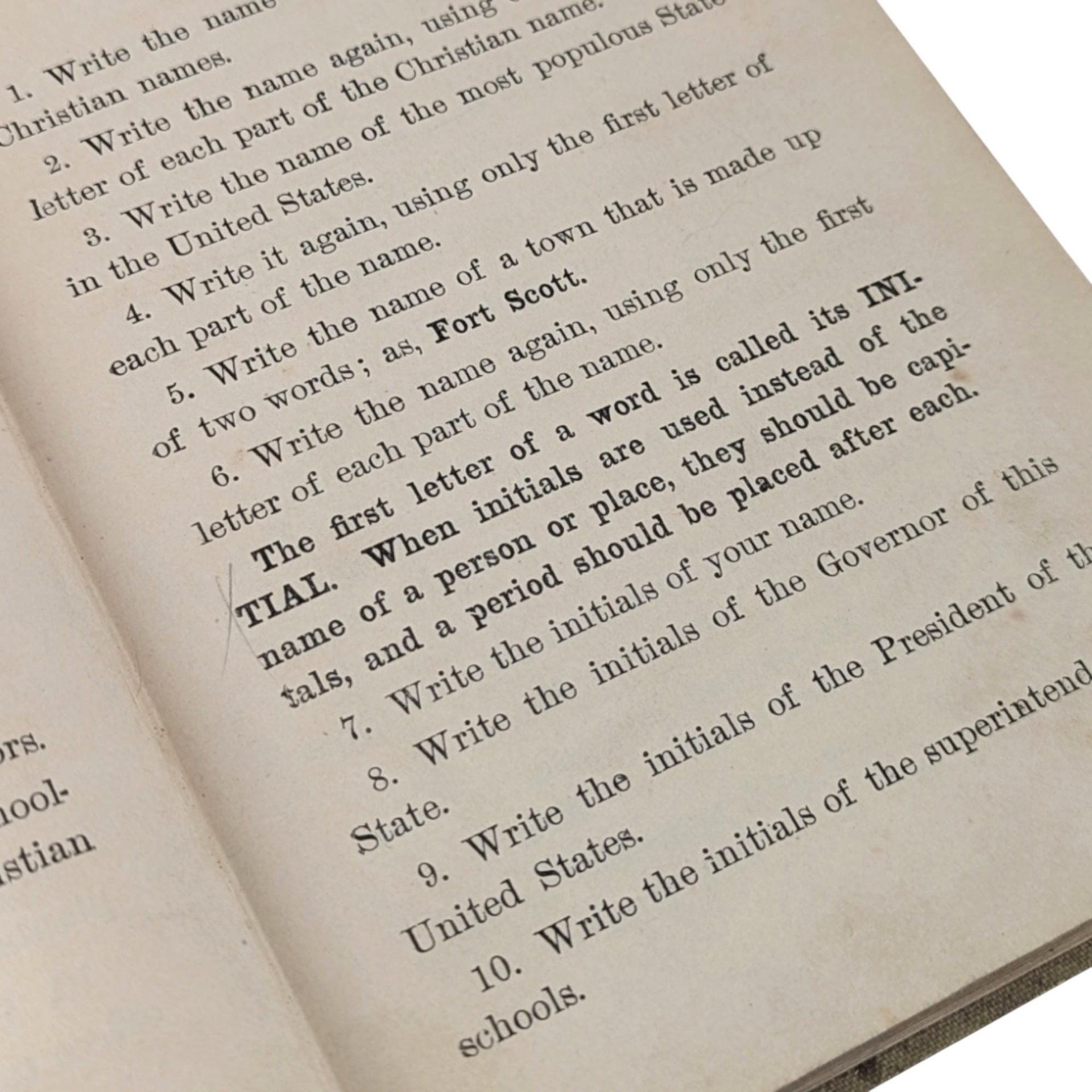 1899 Hoenshel's Language Lessons & Elementary Grammar Book, Antique Schoolbook, Vintage Educational Book, Gift for Teacher