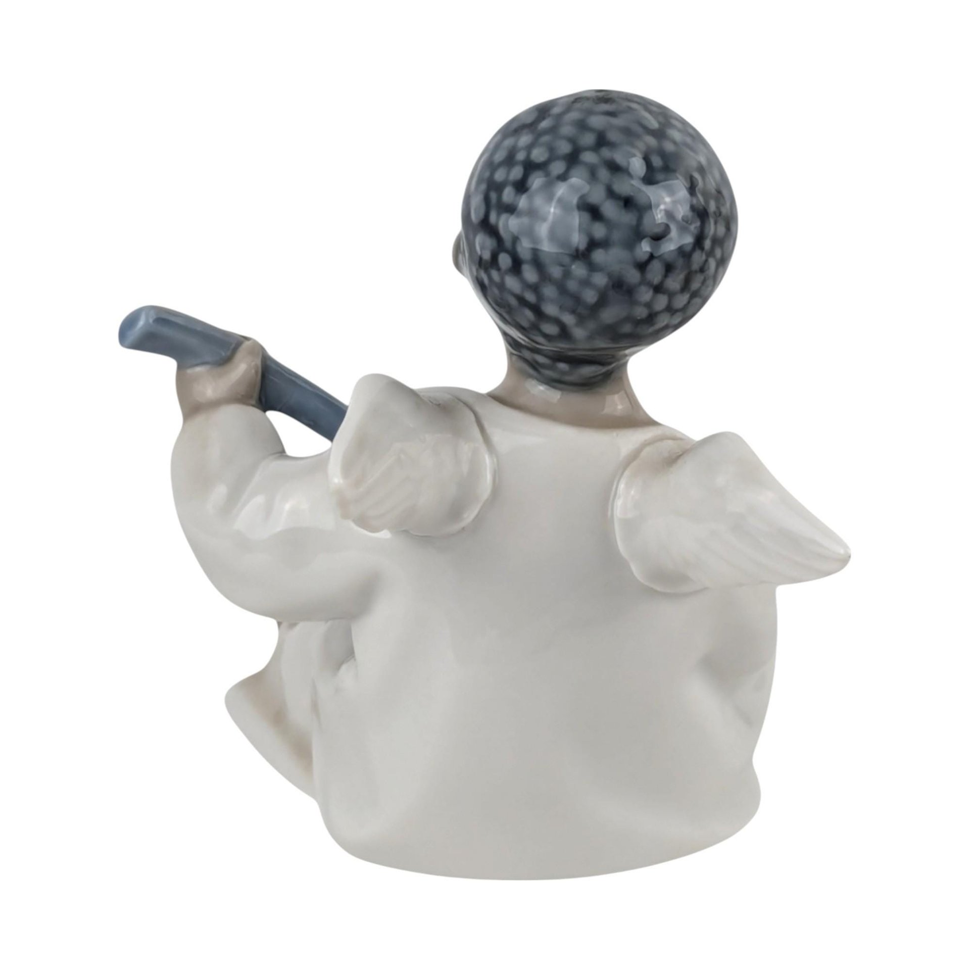 Vintage Lladro Black Legacy Angel Playing Lute Figurine, Cherub Music Angel, Collectible Lladro, Angel Decor, Gift for Music Lover