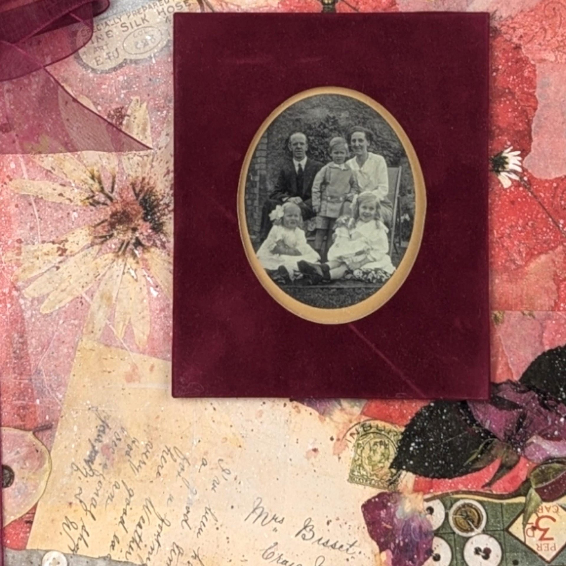2001 New Seasons Victorian Family Keepsake Memory Book, 12x12 Photo Album Scrapbook, Holds Variety of Photos, Vintage Memory Book