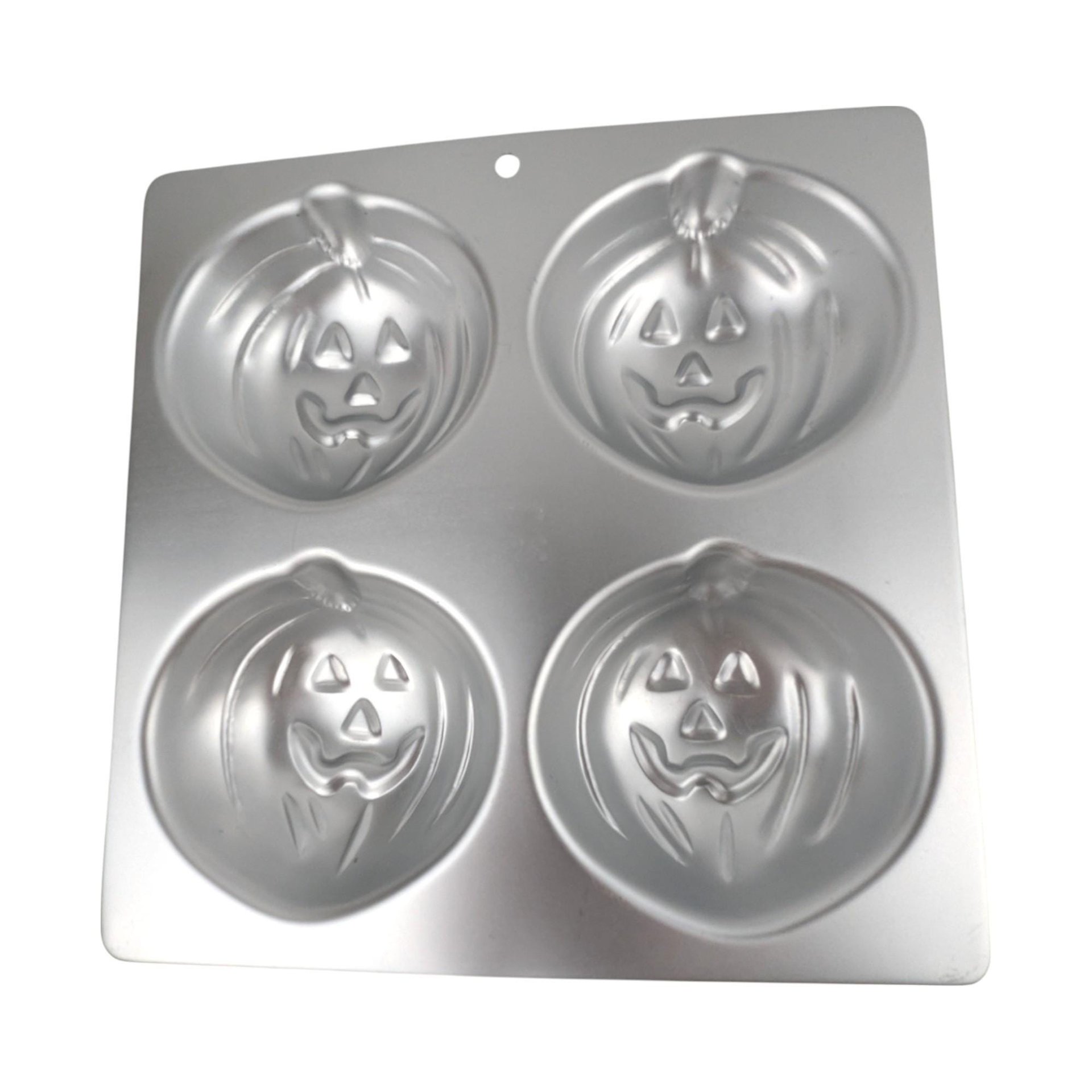 Vintage Wilton Halloween Baking Pans, 1990 & 1995 Pumpkin Cake Pans, Jack O Lantern Treat Pan, Fall Baking, Gift for Baker