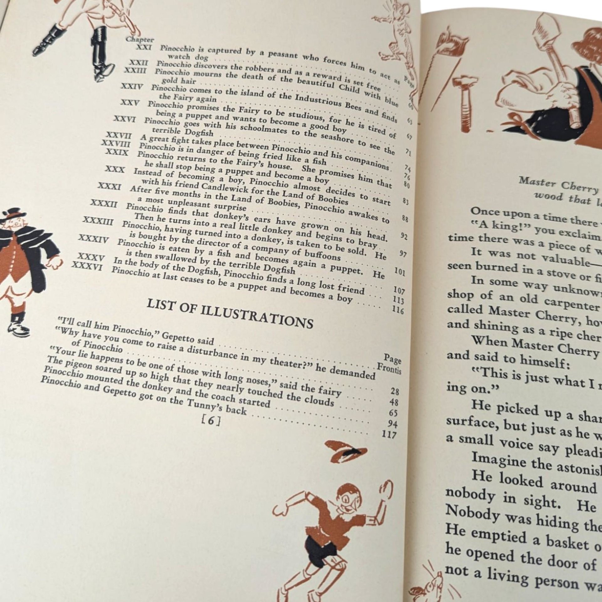 1940 Pinocchio Hardcover Book, C. Collodi, Vintage Children's Literature, Collectible Book, Illustrated Classic, Antique Book