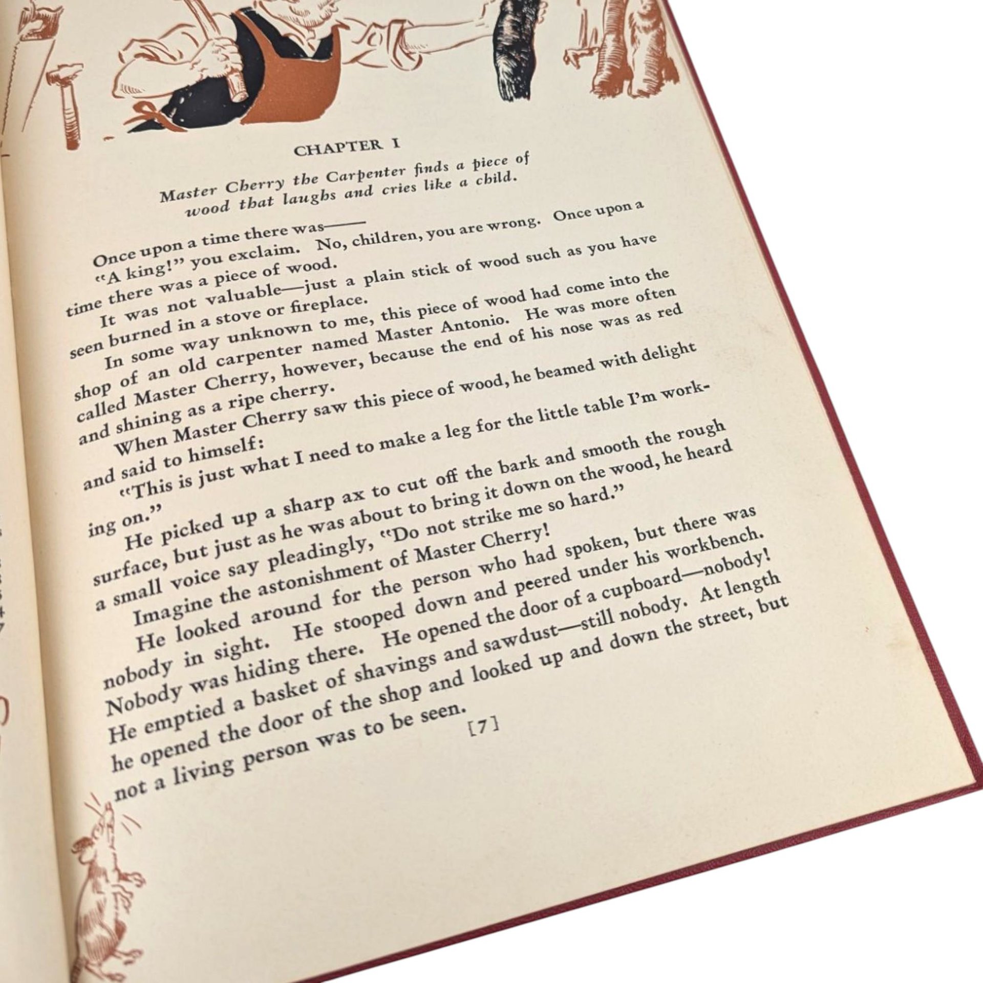 1940 Pinocchio Hardcover Book, C. Collodi, Vintage Children's Literature, Collectible Book, Illustrated Classic, Antique Book