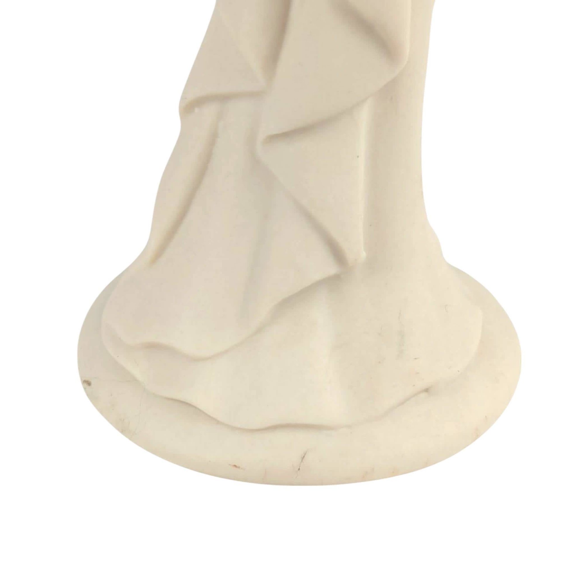 Vintage Bisque Porcelain Lady Figurine, Elegant Dress & Wide Hat, 10 Inch Tall, Classic Home Decor, Gift for Her