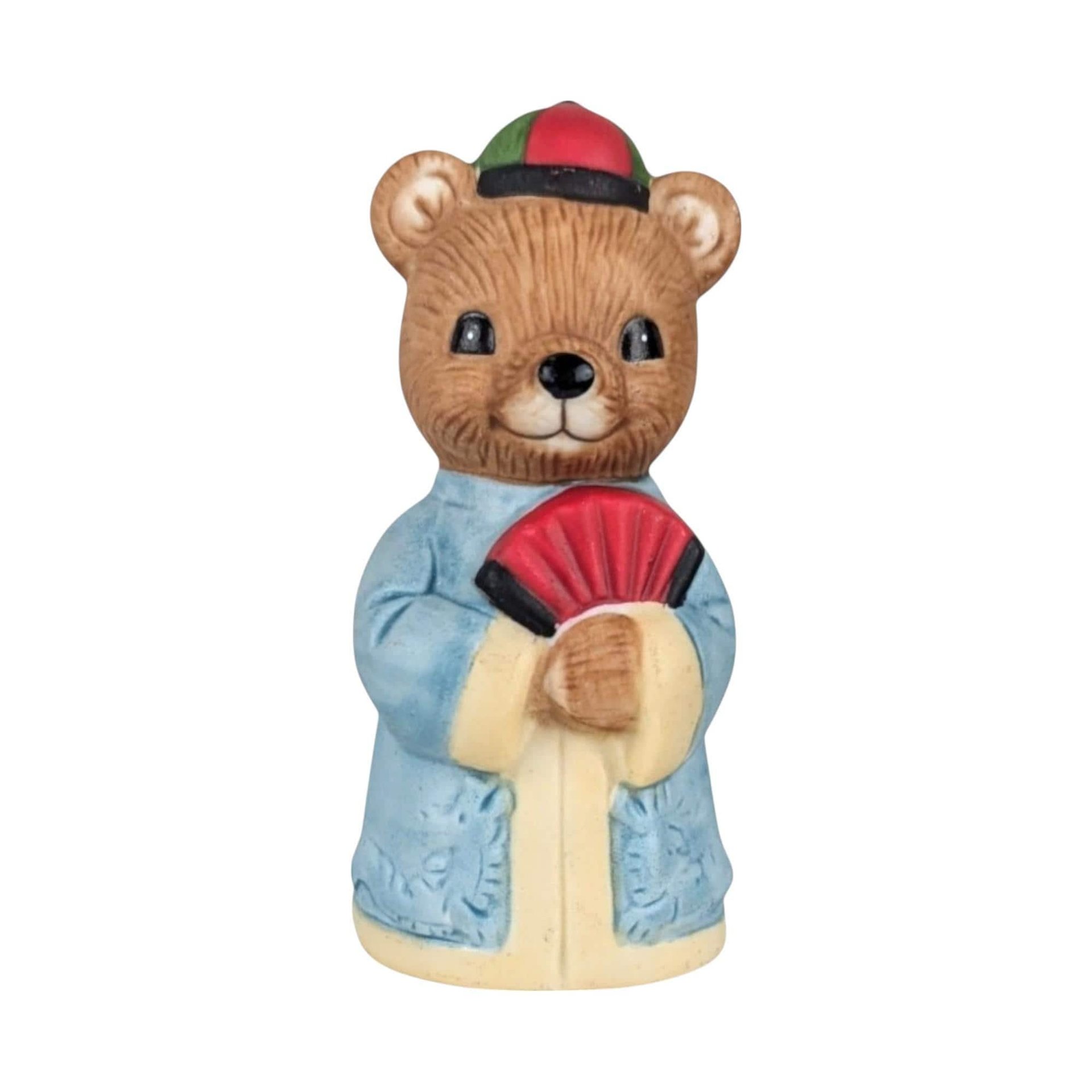 Vintage Homco Ceramic Bear Figurines: International Cultures Set