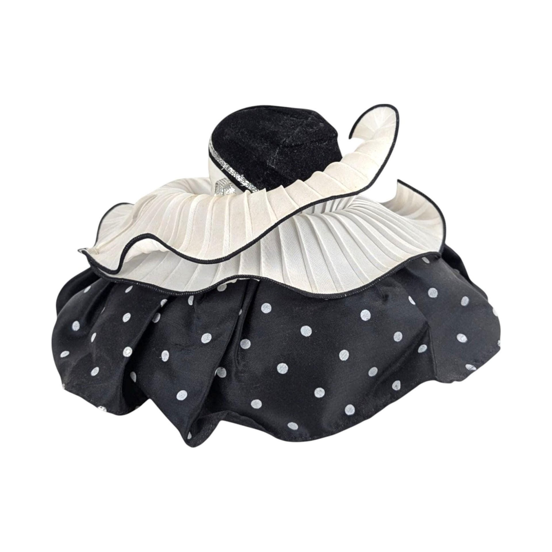 Vintage Sad Clown Music Box: Rotating Porcelain Decor