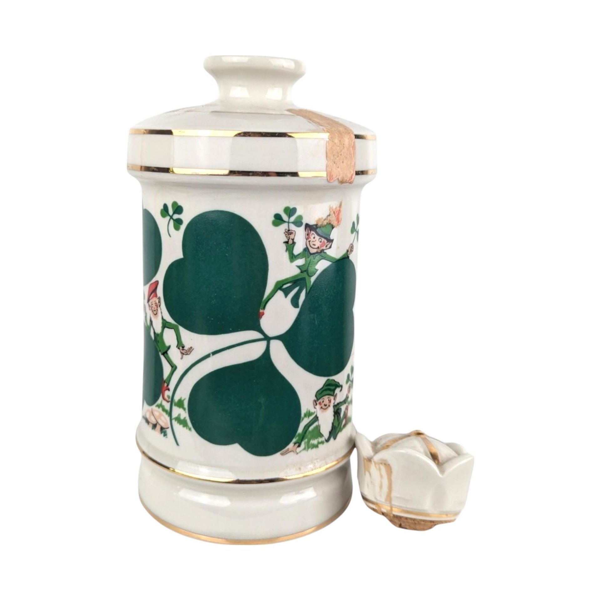 Vintage St. Patrick's Day Decanter: 1986 Old Commonwealth Irish Decor