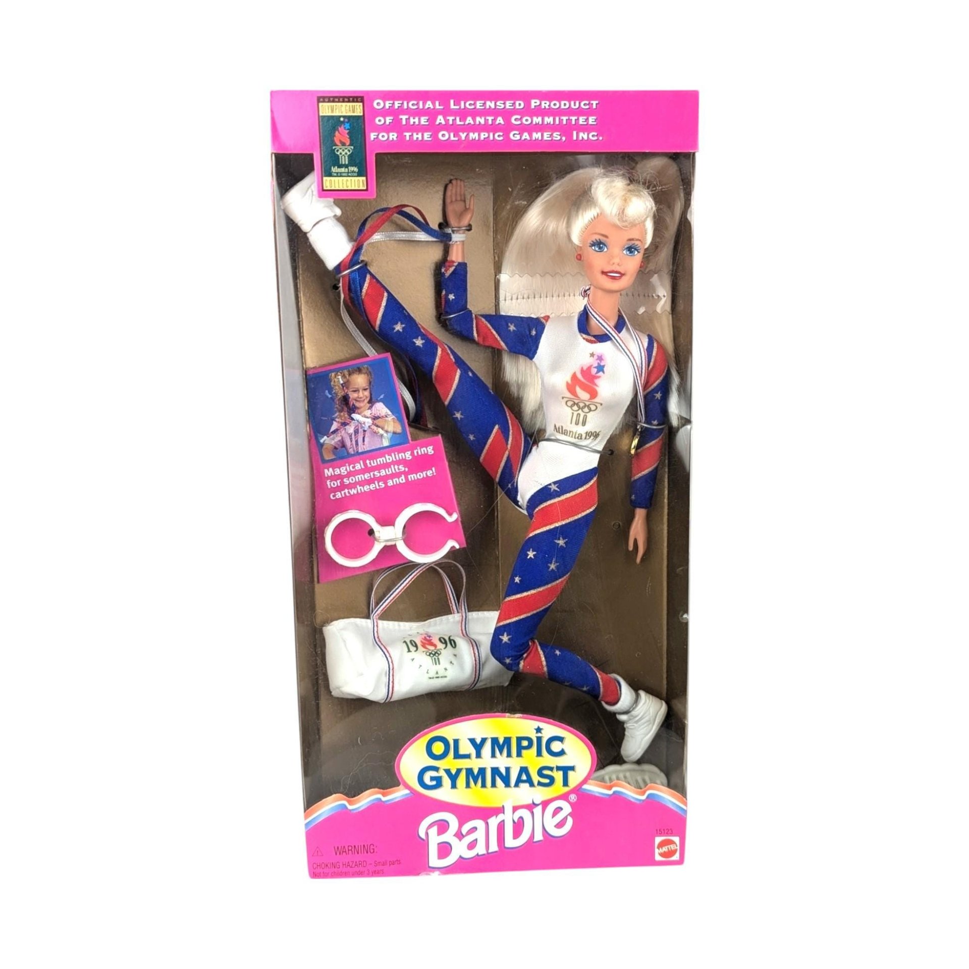 Vintage 1995 Olympic Gymnast Barbie Doll: Mattel Collectible Toy