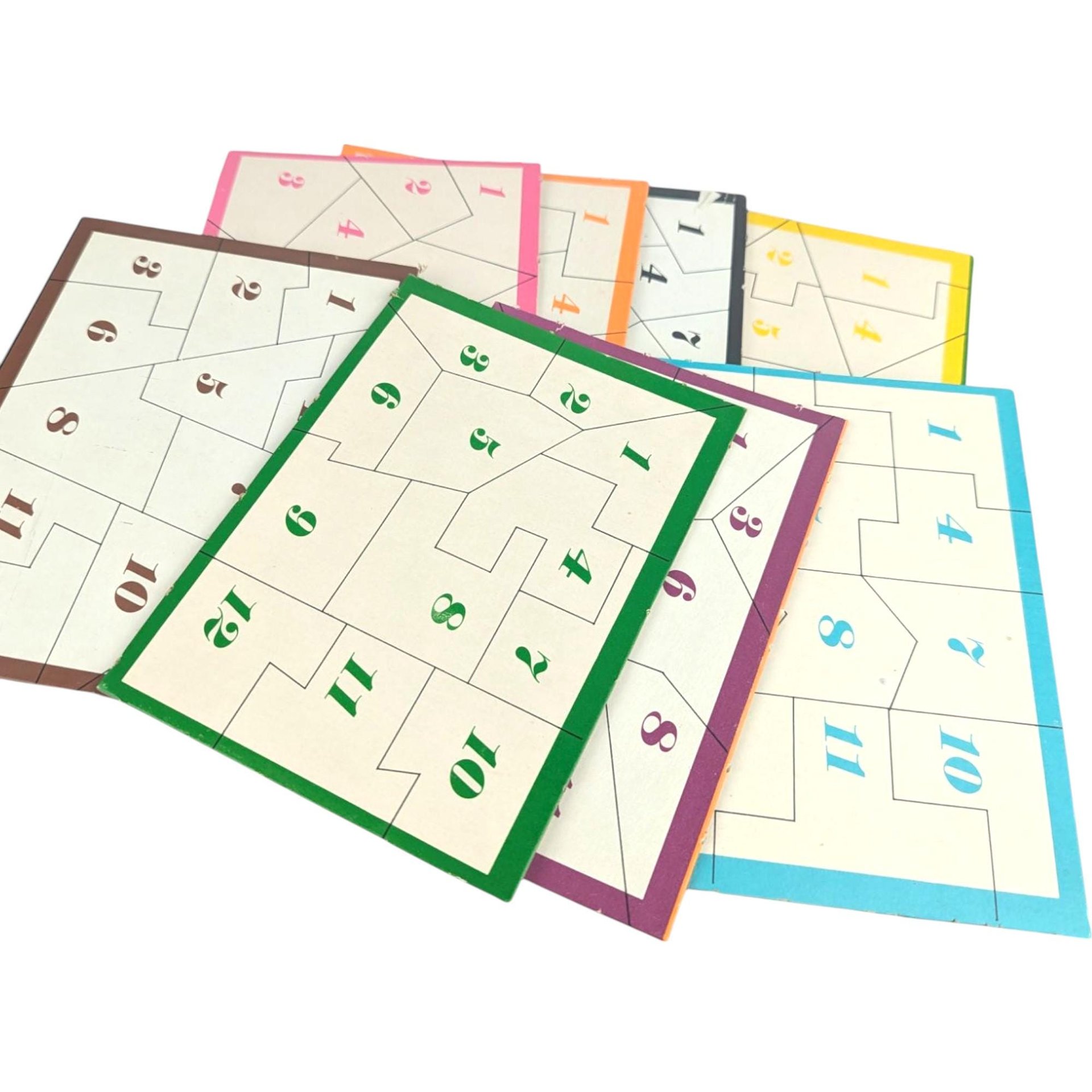 Vintage 1965 Amsco Chaos Card Game: Mid-Century Family Puzzle