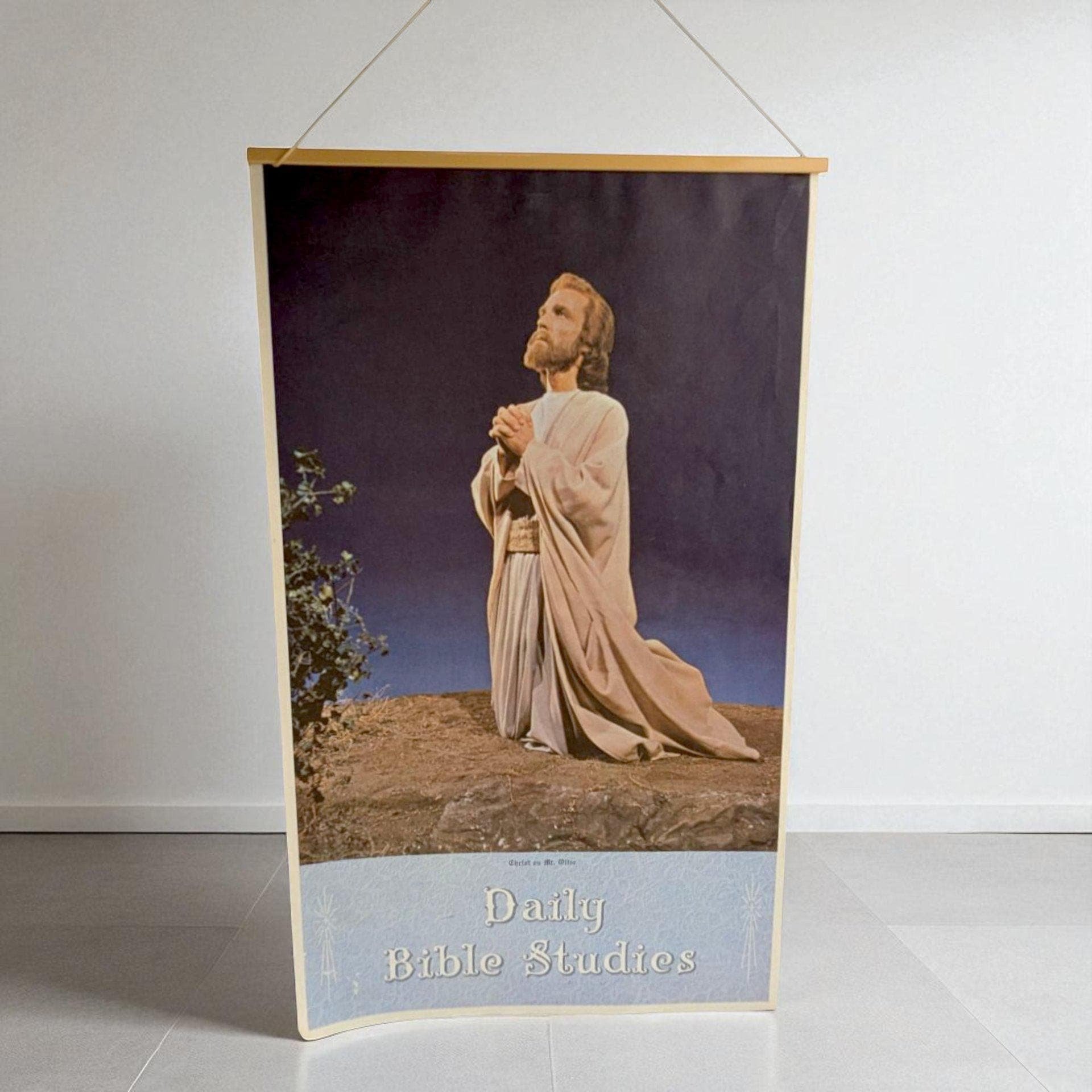 Vintage 1969 Jesus in Gethsemane Print Calendar: Lutheran Church Art