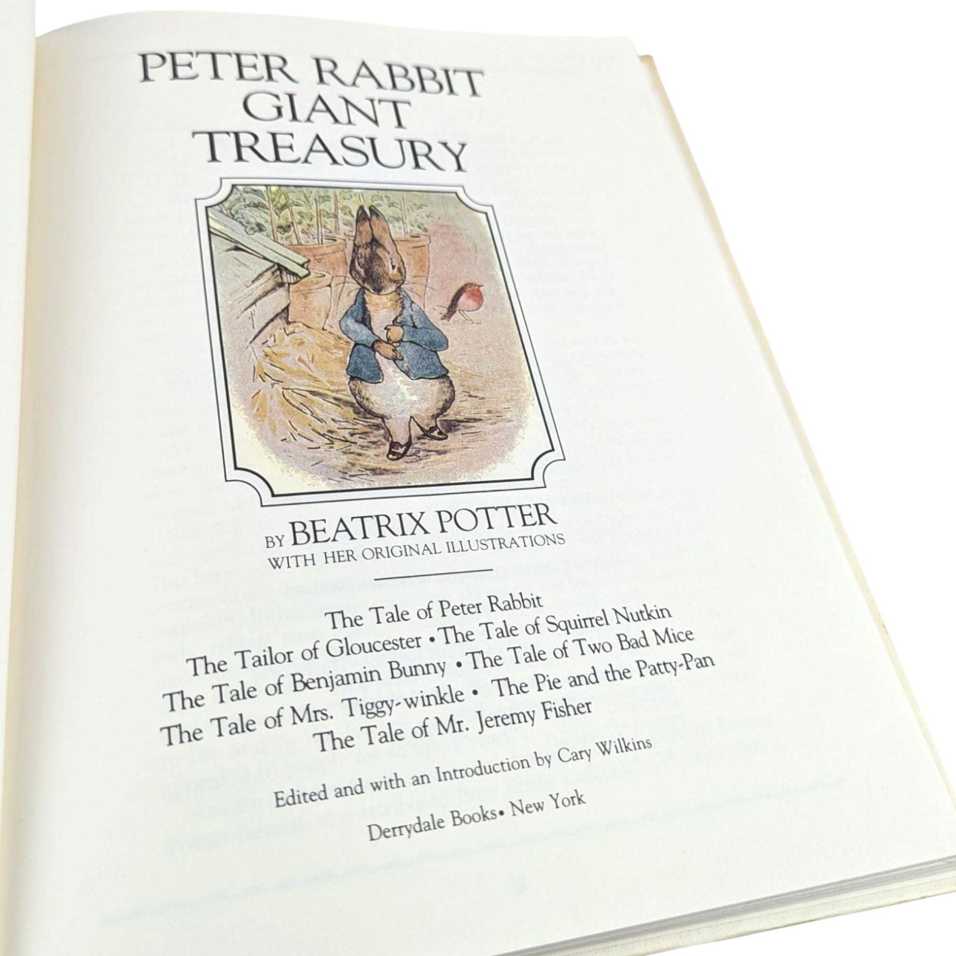 Vintage 1980 Peter Rabbit Giant Treasury: Beatrix Potter Children's Book