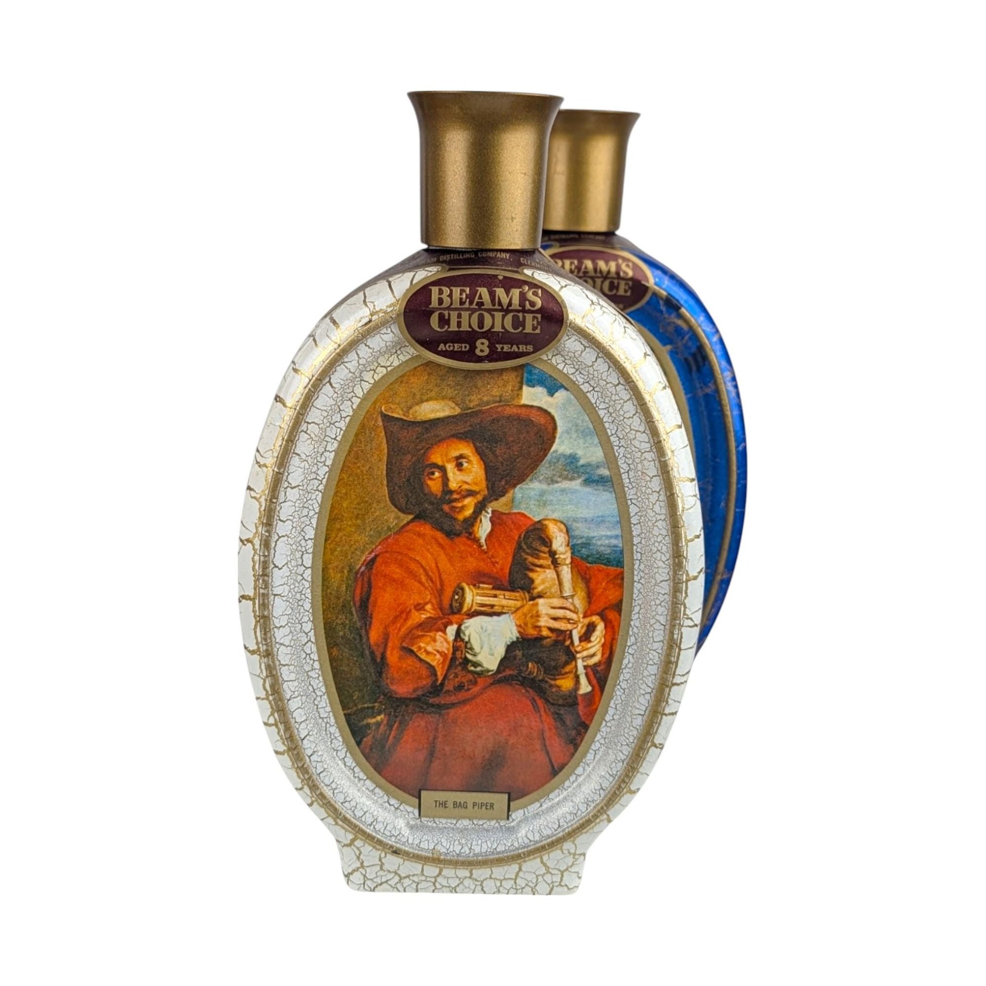 Vintage Jim Beam Decanters, Set of 3,  Bagpiper, Maidservant, Prince Baltasar Carlos, Empty Decanters, Barware, Man Cave Decor