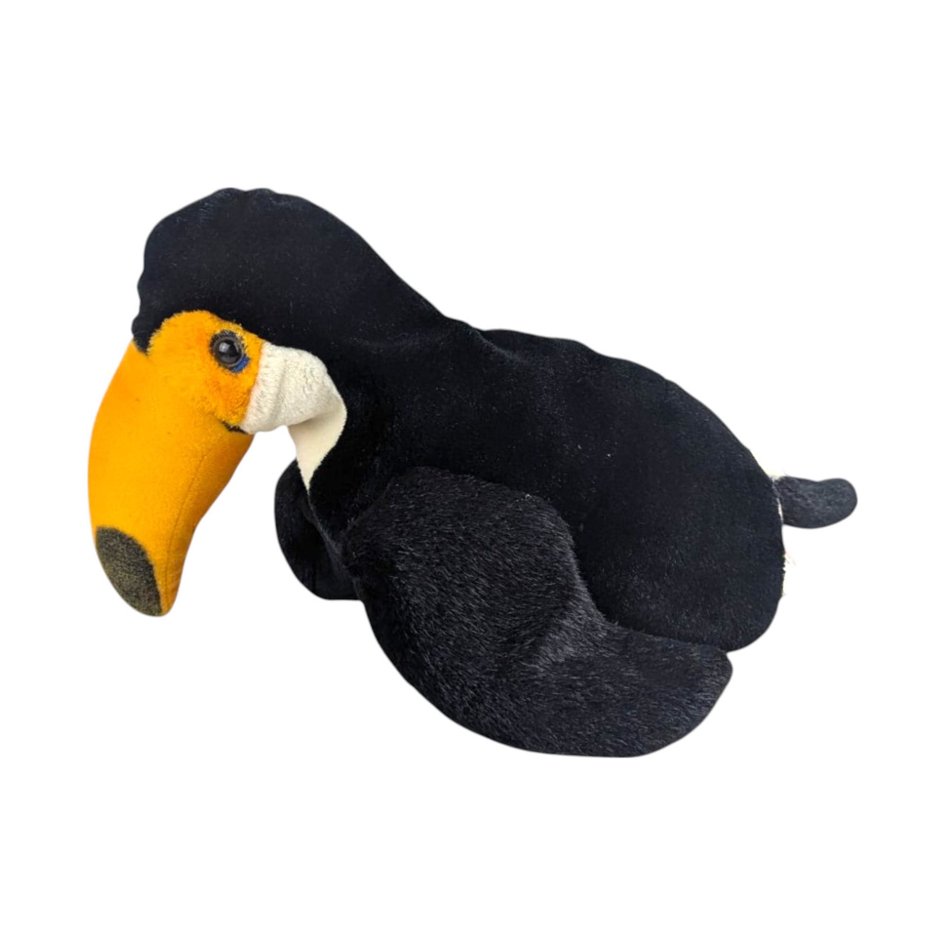 Vintage 1999 KM Plush Toucan Bird Hand Puppet Tropical Toy Gift