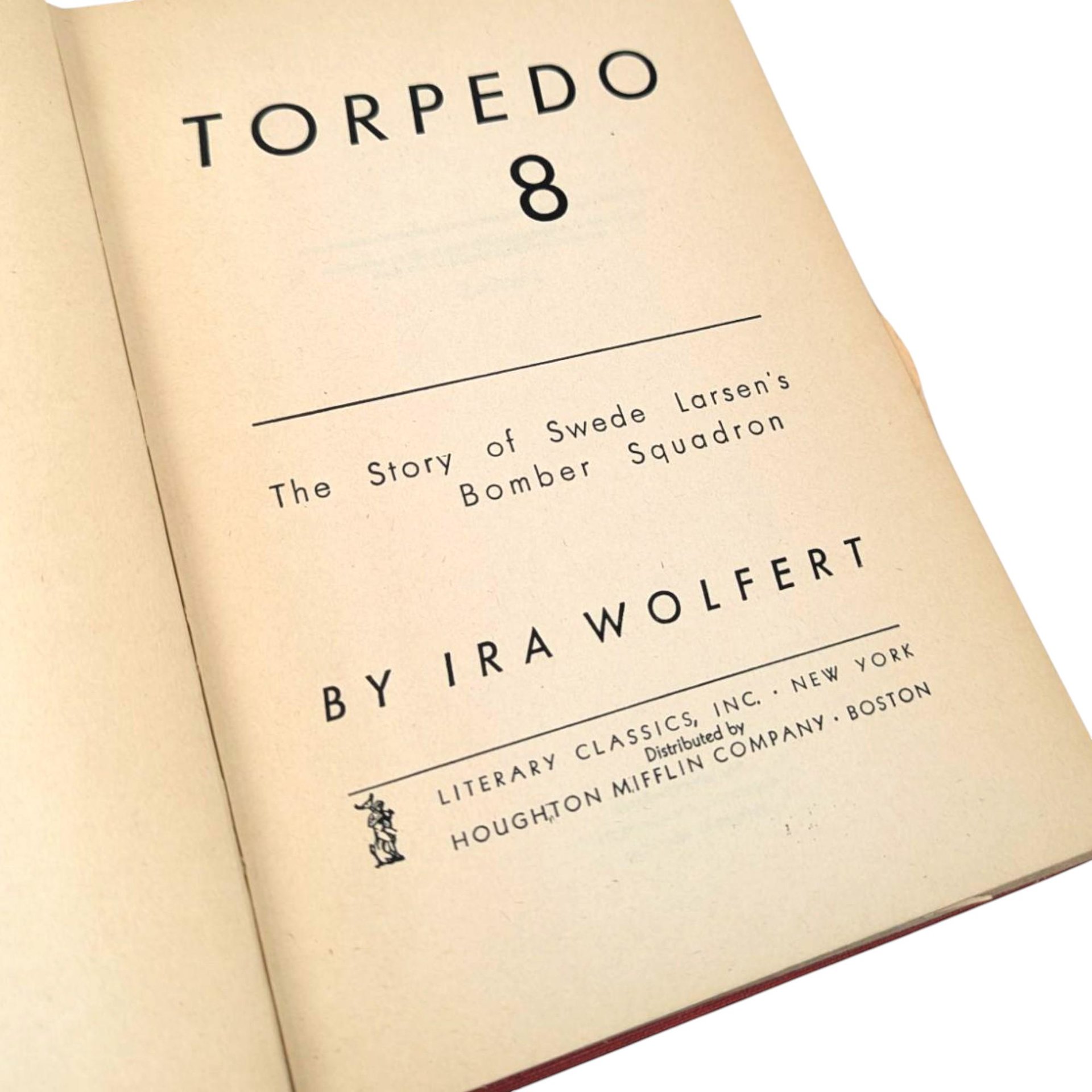 1943 Torpedo 8 Book: WWII Aviation History, Signed with Military Orders