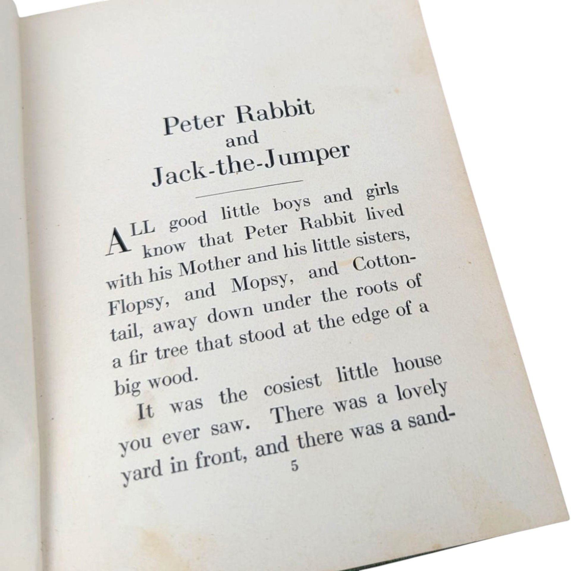 Vintage 1935 Peter Rabbit Jack the Jumper Hardcover: Linda Stevens Almond Illustrated Childrens Book