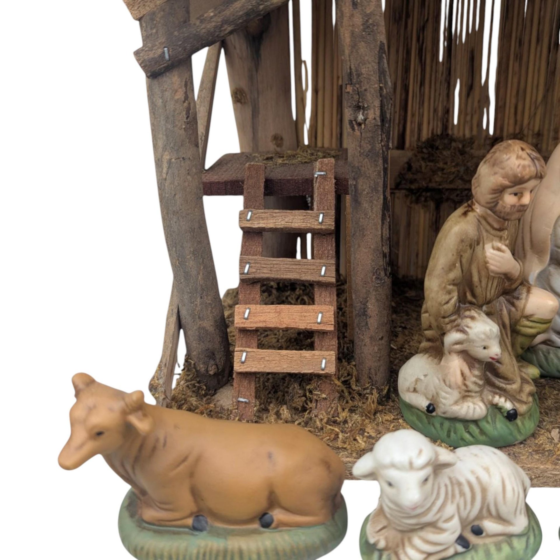 Vintage Wooden Nativity Set: Sears Collectible Christmas Decor