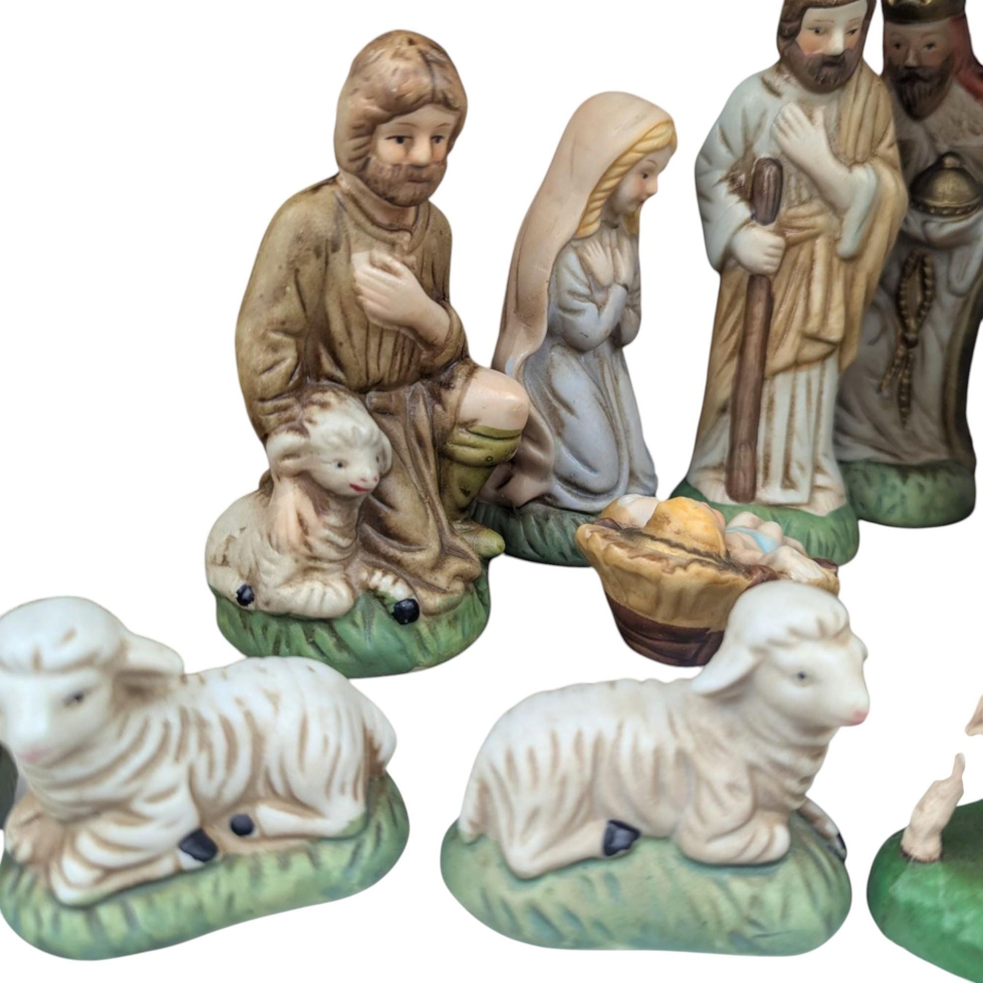 Vintage Wooden Nativity Set: Sears Collectible Christmas Decor