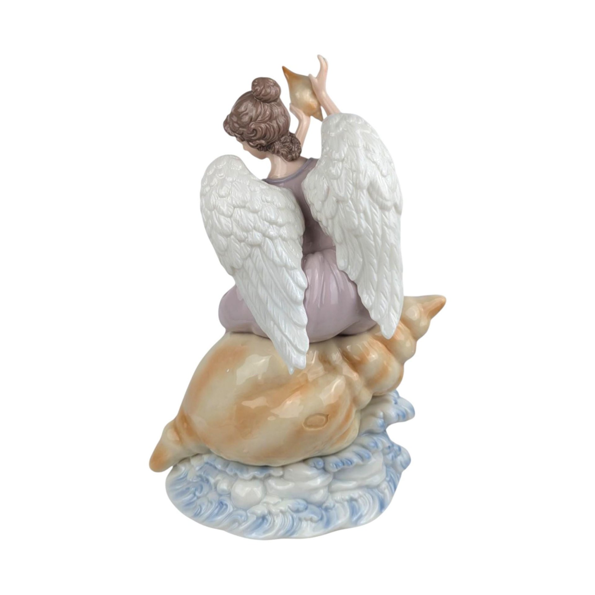 Grandeur Noel Porcelain Angel Figurine: 2002 Collector's Edition, 12" with Box