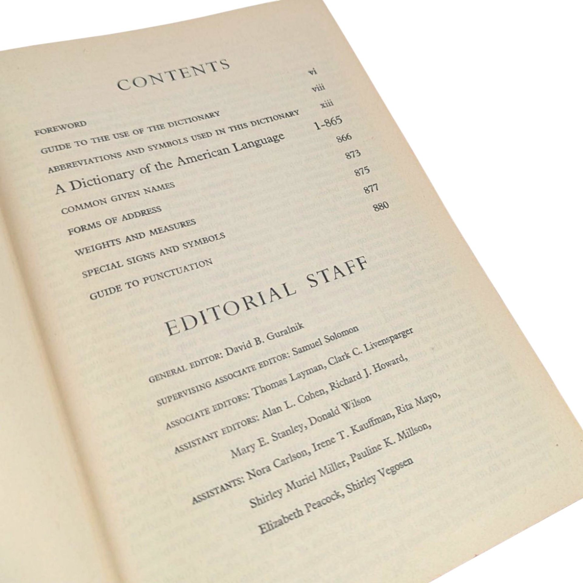 1959 Webster's Dictionary: Vintage Mid-Century Hardcover Reference Book