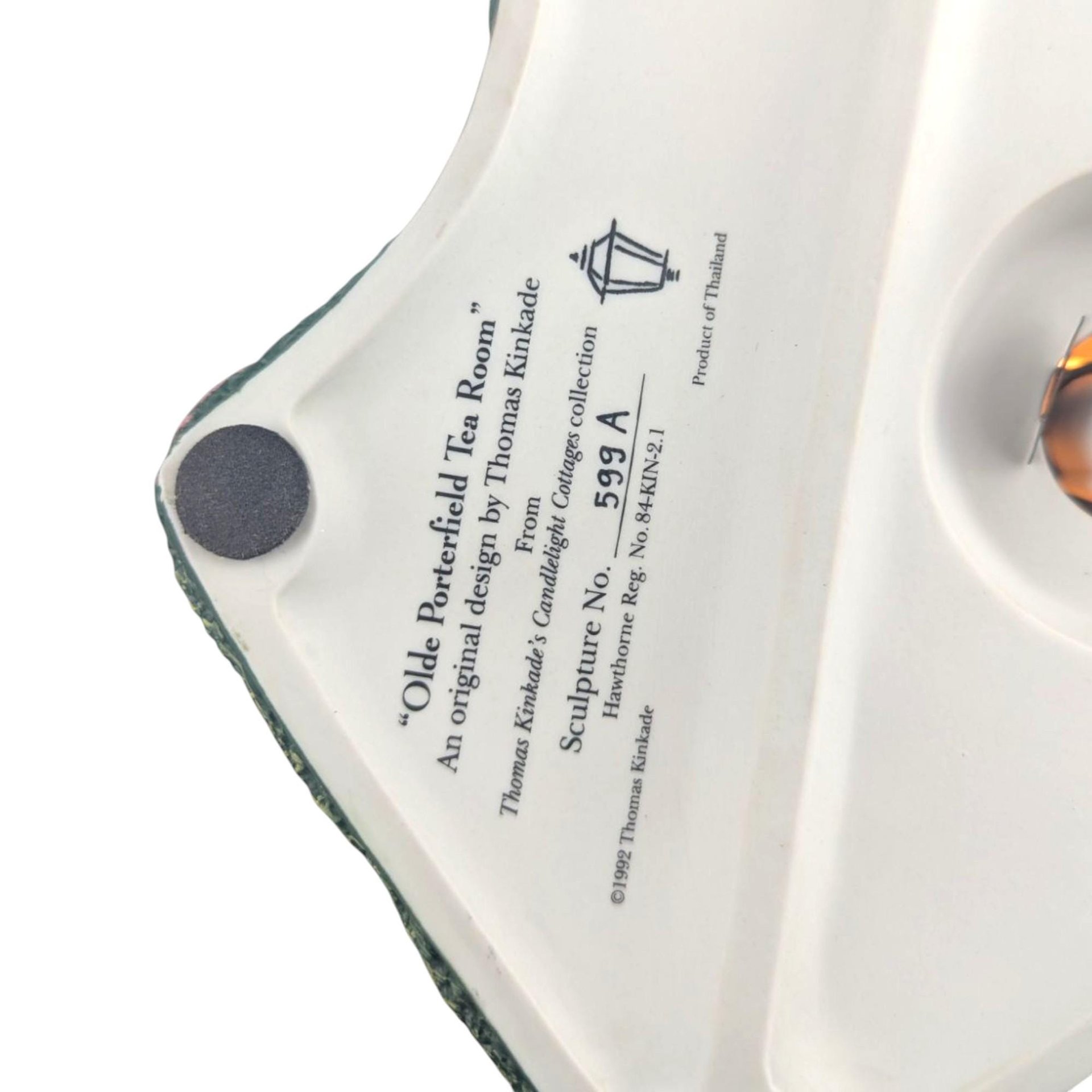 Thomas Kinkade Olde Porterfield Tea Room: Lighted Christmas Village House