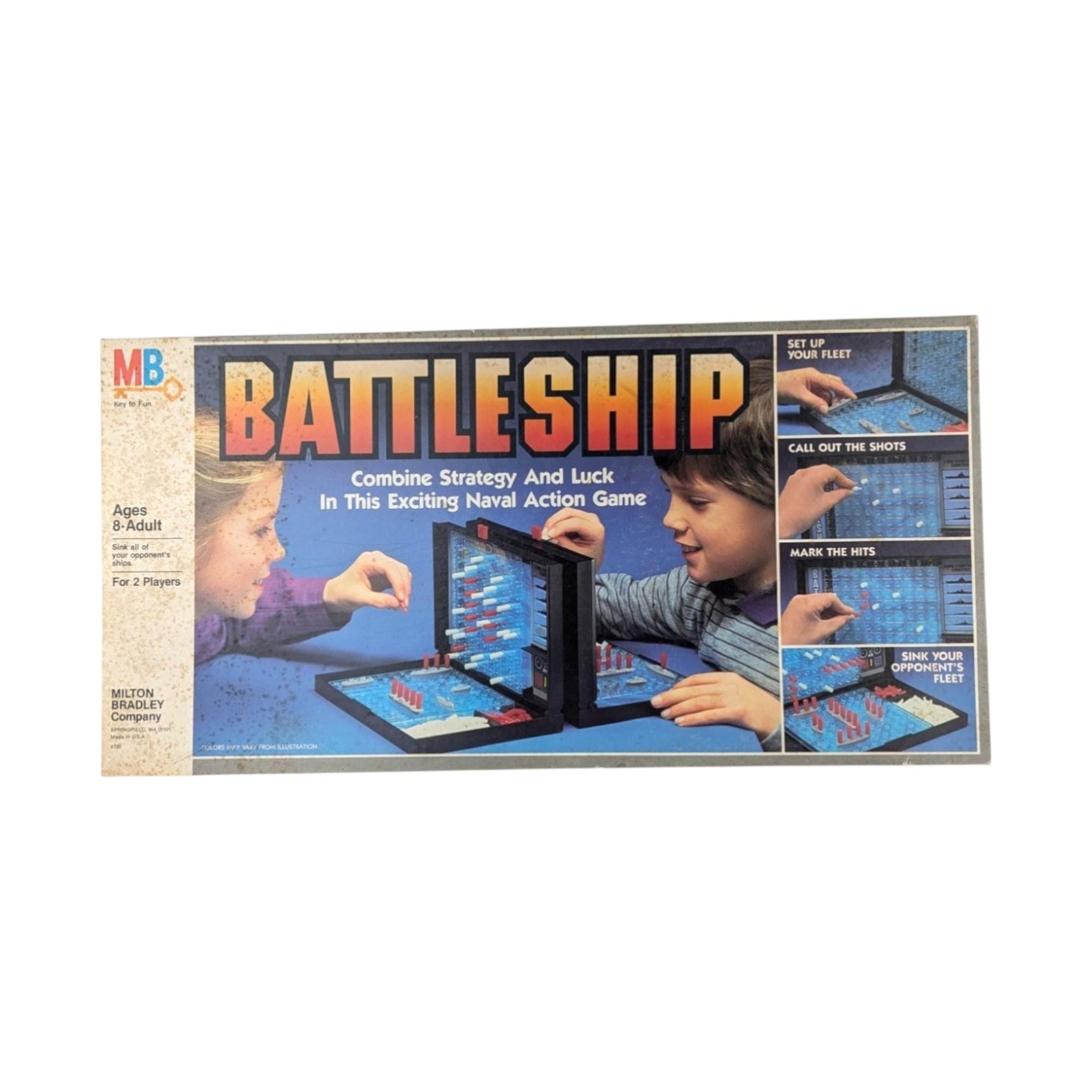 Vintage 1984 Battleship Game: Milton Bradley Naval Combat Strategy