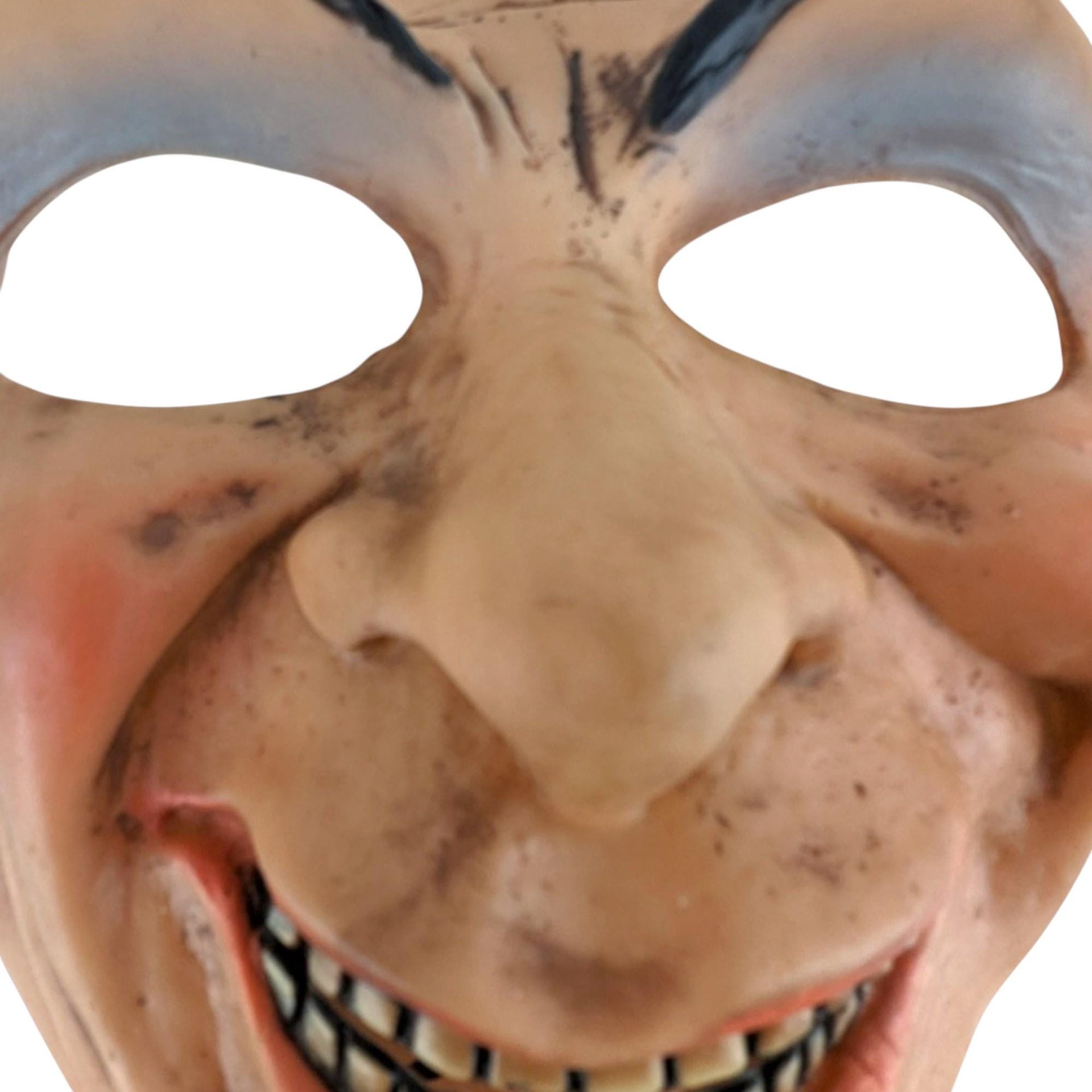 Vintage Rubber Male Face Mask: Halloween Costume Theatrical Prop