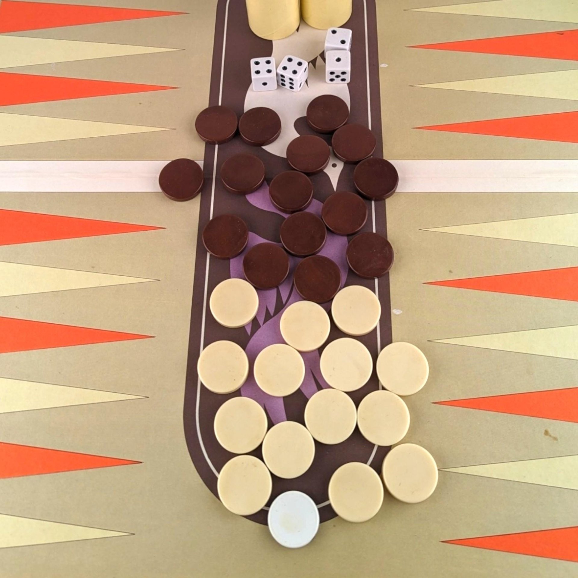 Vintage 1975 Backgammon Game: Selchow & Righter Classic Board Game