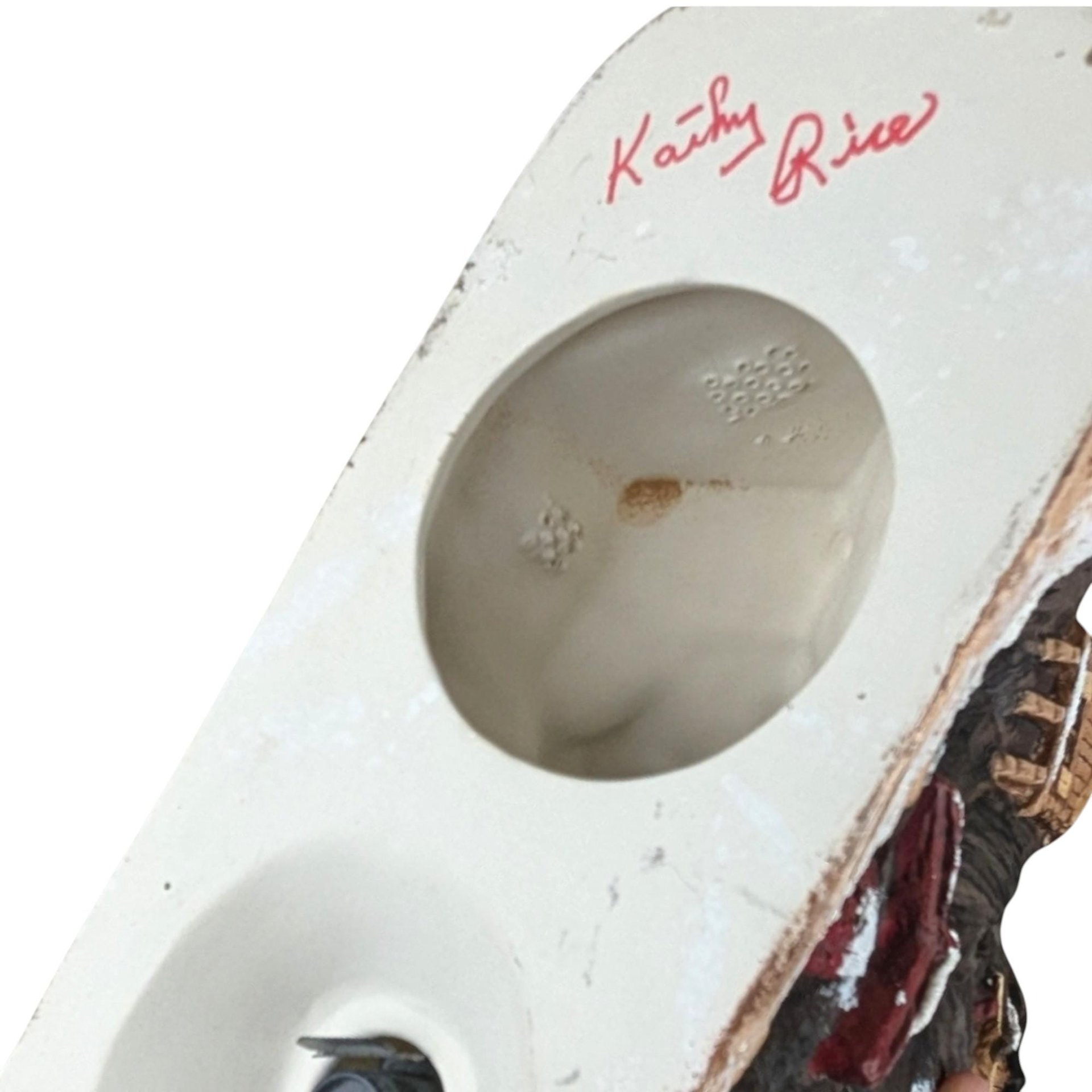 Vintage Handpainted Ceramic Halloween Treehouse Light: Spooky Lit Decor