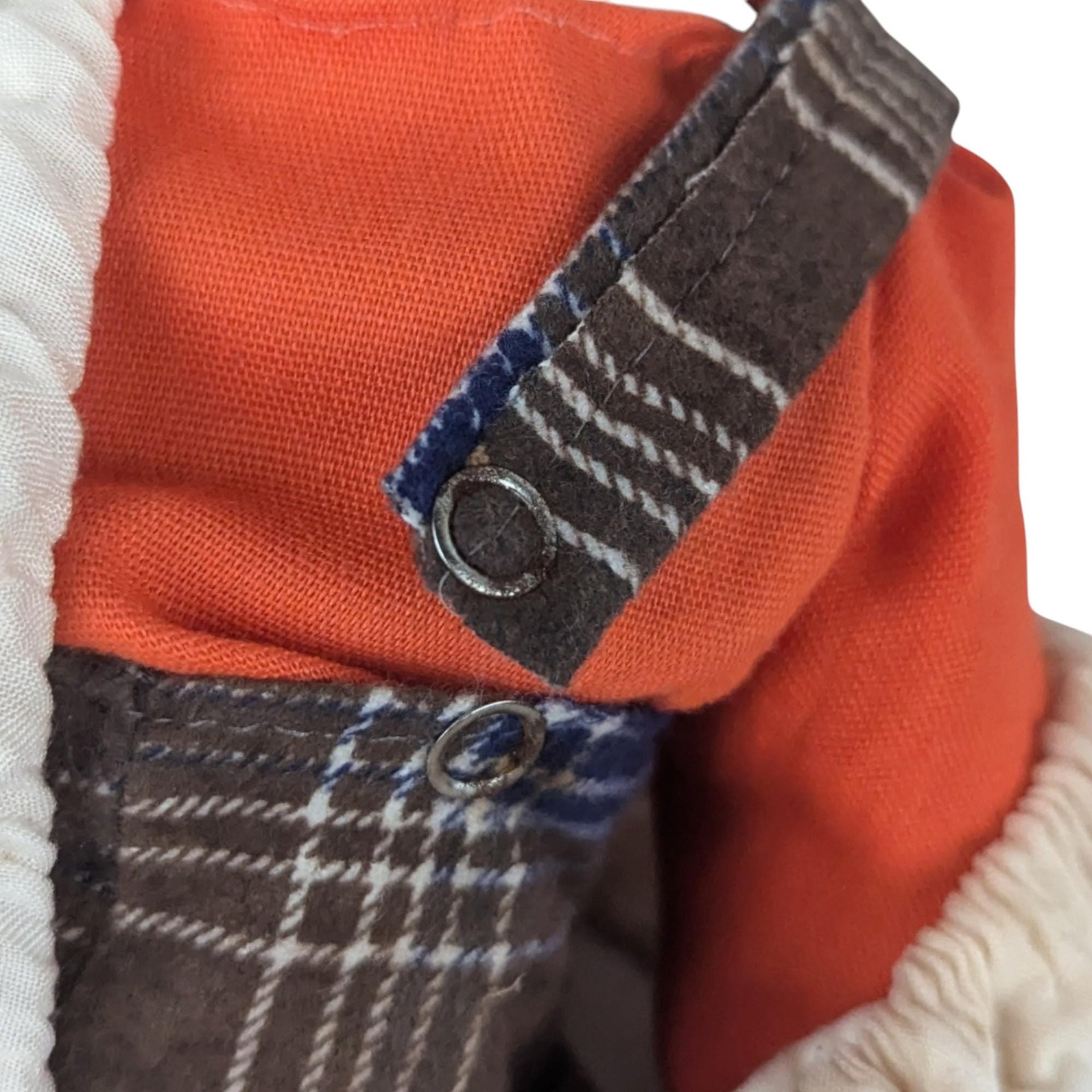 Vintage Sitting Clown Doll: Plaid Pants, Collectible Decor