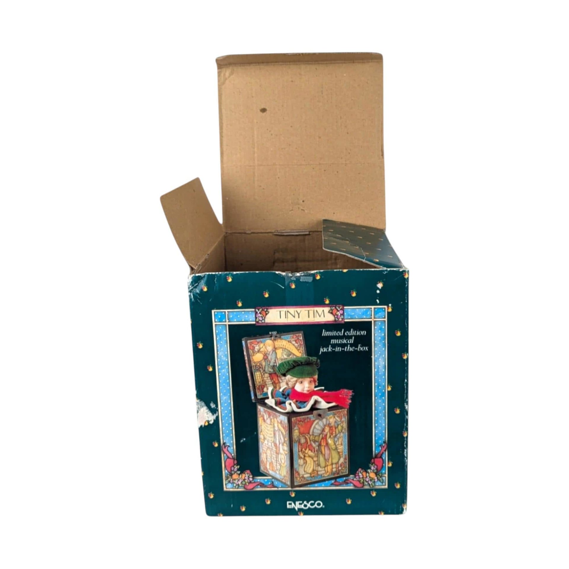 Enesco Tiny Tim Music Box: "We Wish You a Merry Christmas" - Limited Edition