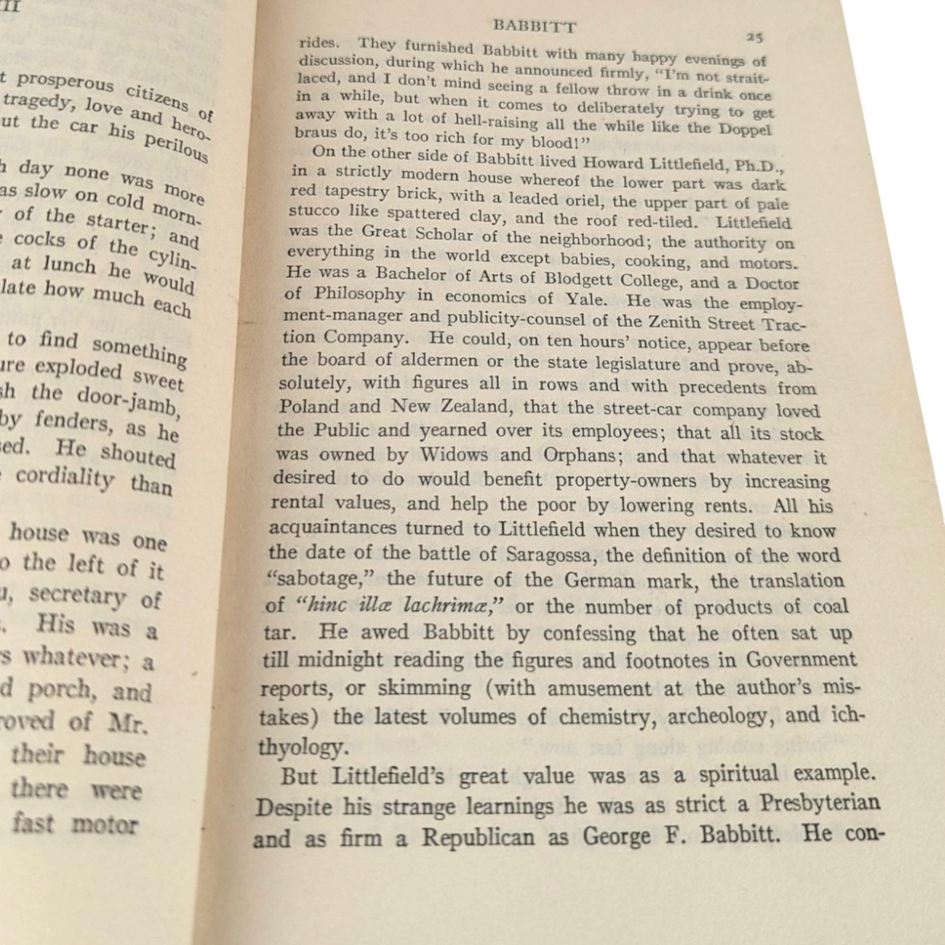 1922 Babbitt First Edition: Classic American Novel, Illustrated Hardcover