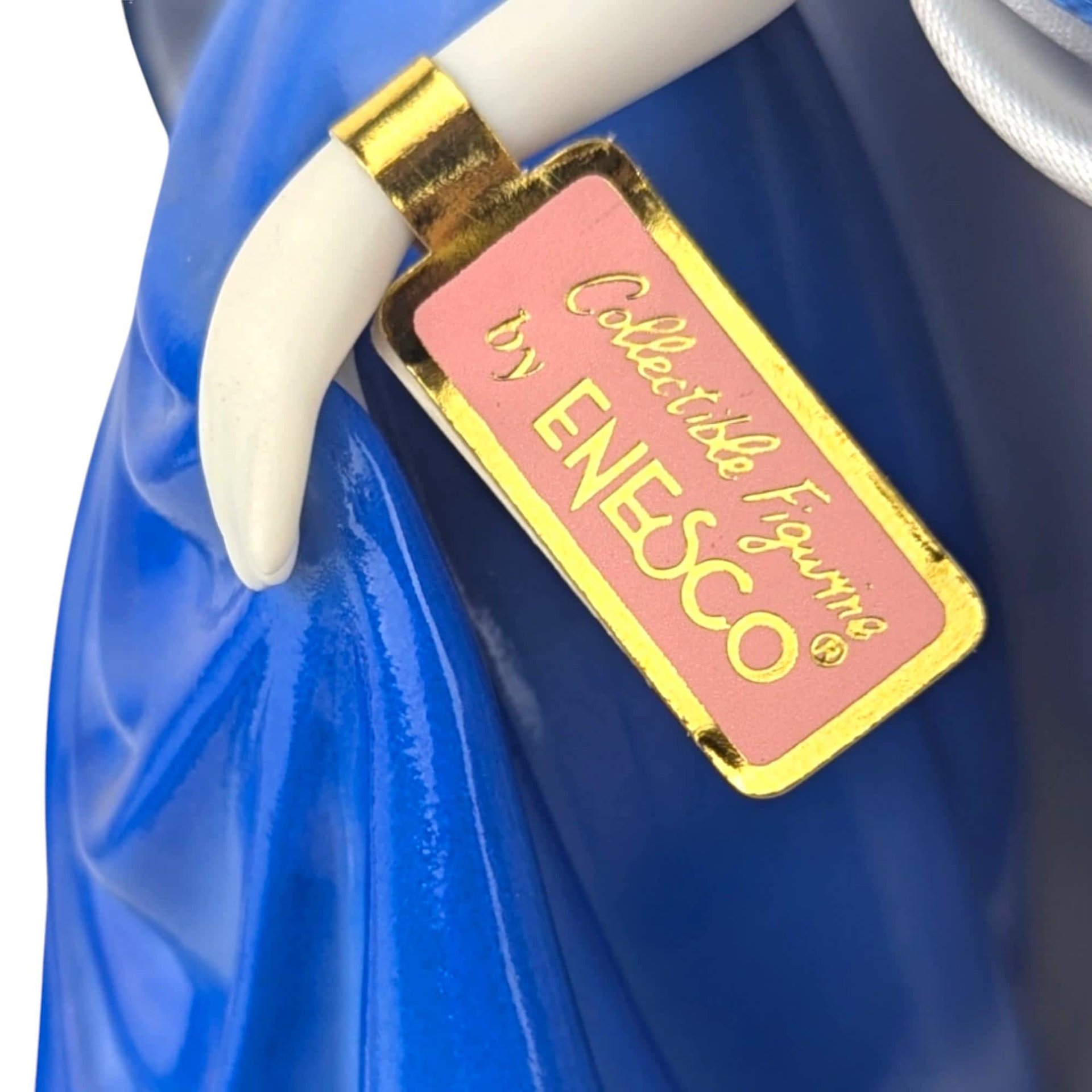 Vintage Enesco Barbie Music Box: Porcelain Figurine, Plays "Moon River"