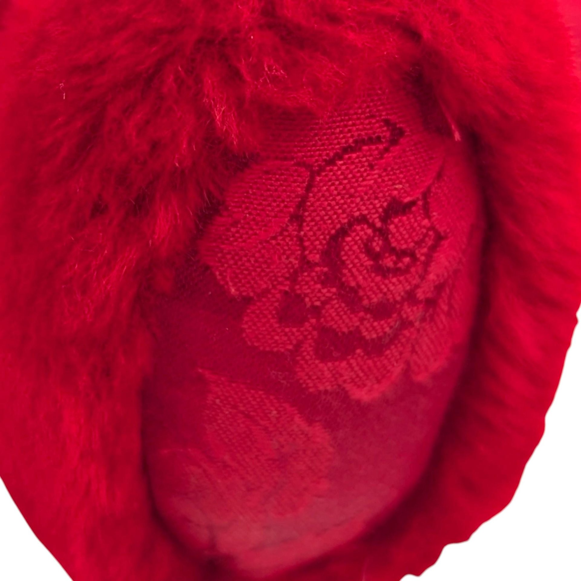 Vintage 1993 Johnson Creations Red Teddy Bear: Christmas Plush with Faux Fur Hat