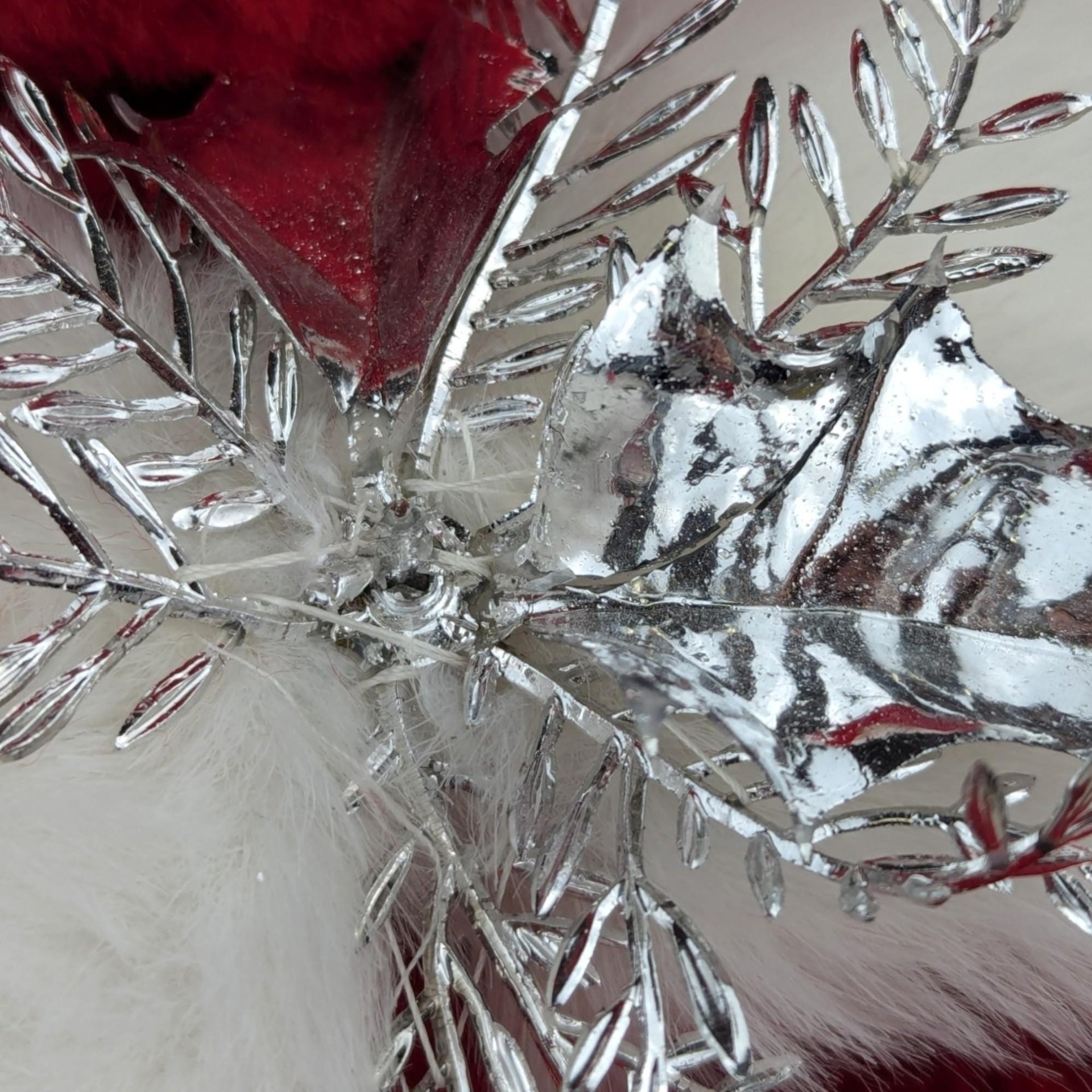 Vintage 1993 Johnson Creations Red Teddy Bear: Christmas Plush with Faux Fur Hat