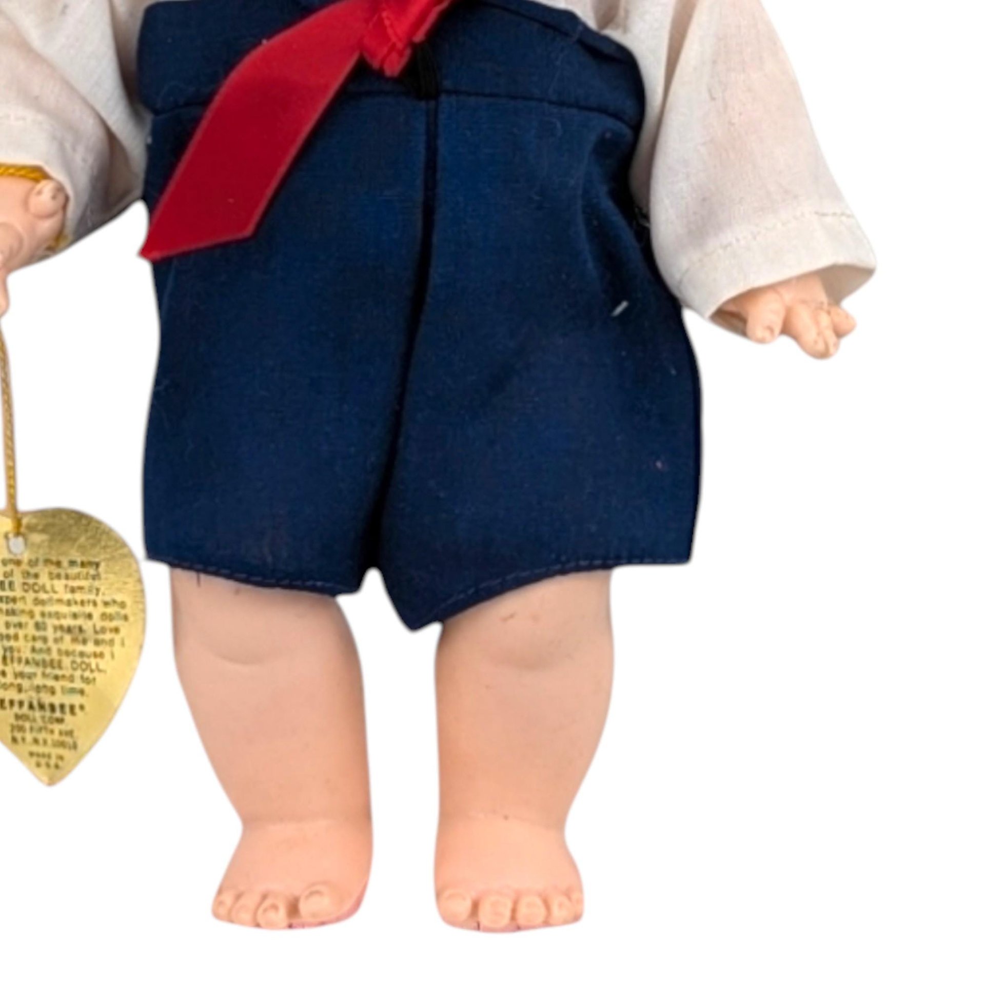 Vintage Effenbee Half Pint Sailor Doll: 10.5" Collectible Plastic Toy