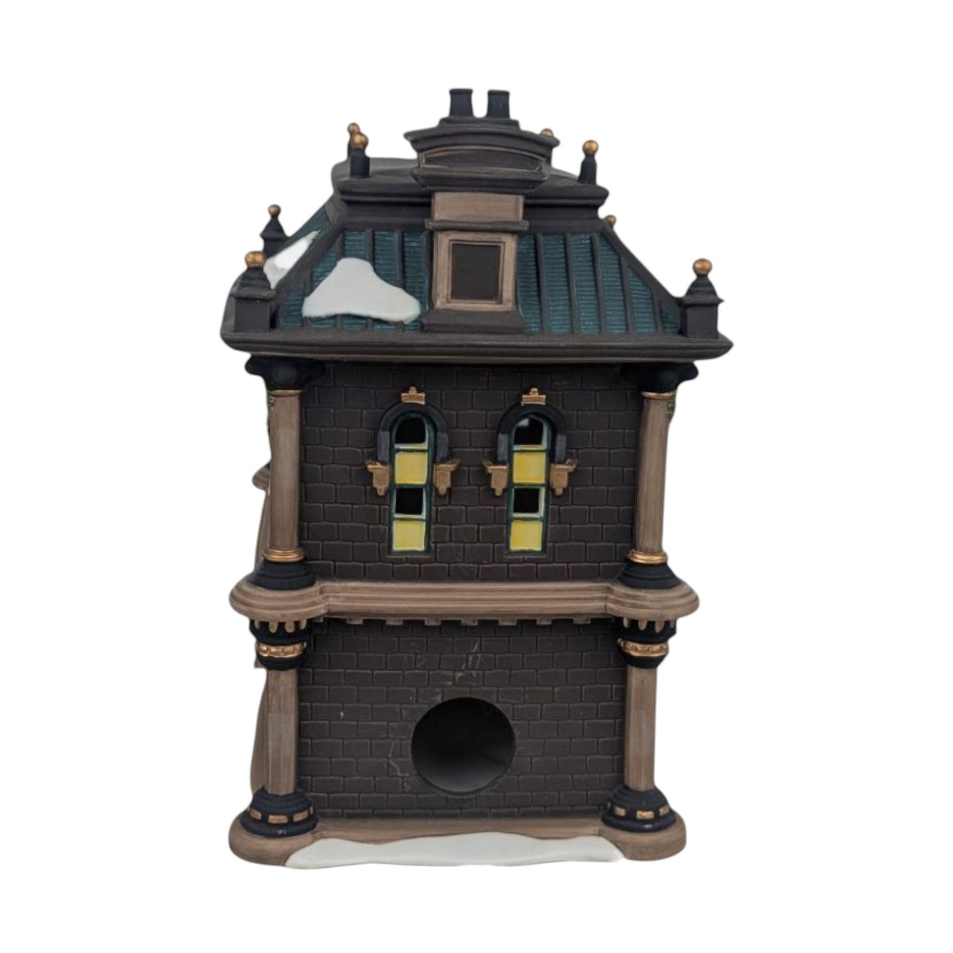 Dept 56 Blenham Street Bank: 1995 Dickens Village Light Up Building