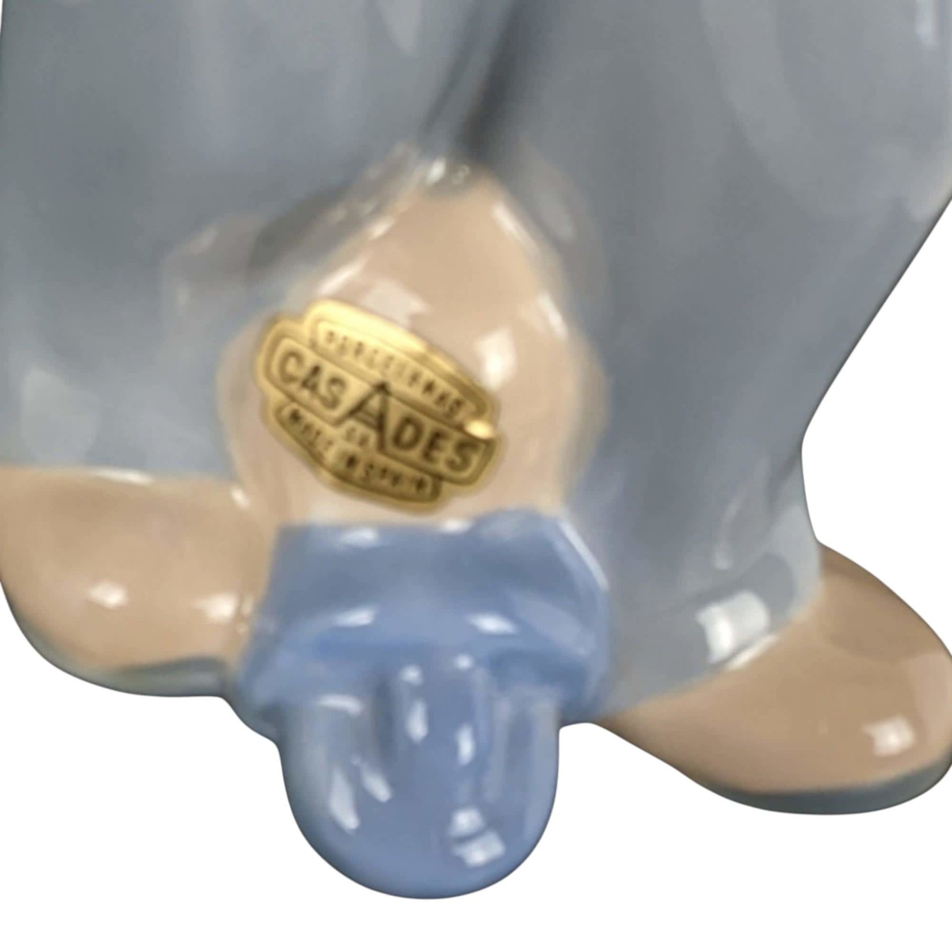 Vintage Cascades Porcelain Clown Figurine: Sad Clown Statue, Made in Spain