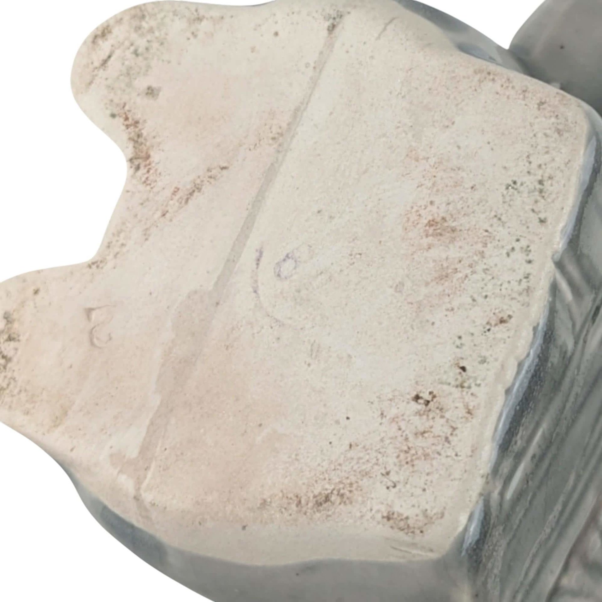 Vintage Ceramic Rabbit with Fence Planter: Whimsical Bunny Decor