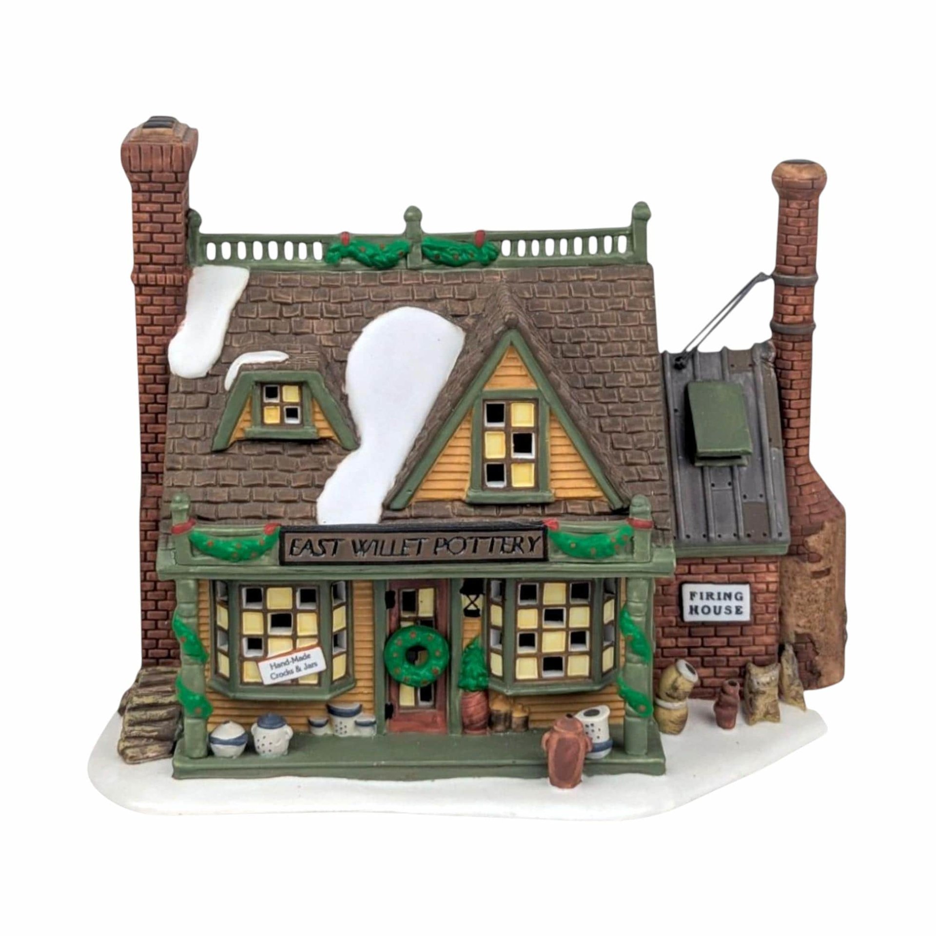 Dept 56 New England Village: East Willet Pottery Lighted House, 1997 Christmas Collectible