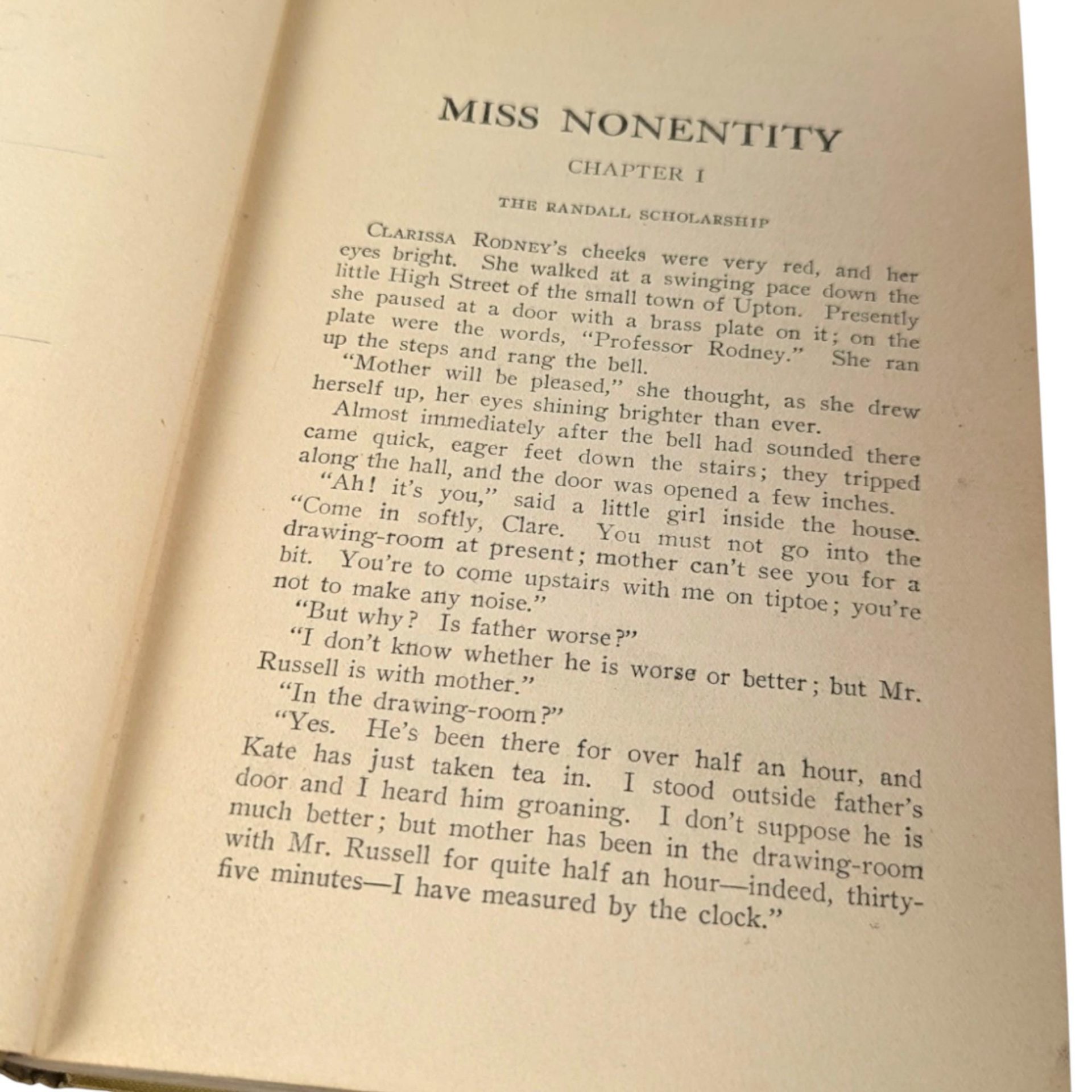Vintage Miss Nonentity Hardcover: Antique Children's Literature by L. T. Meade