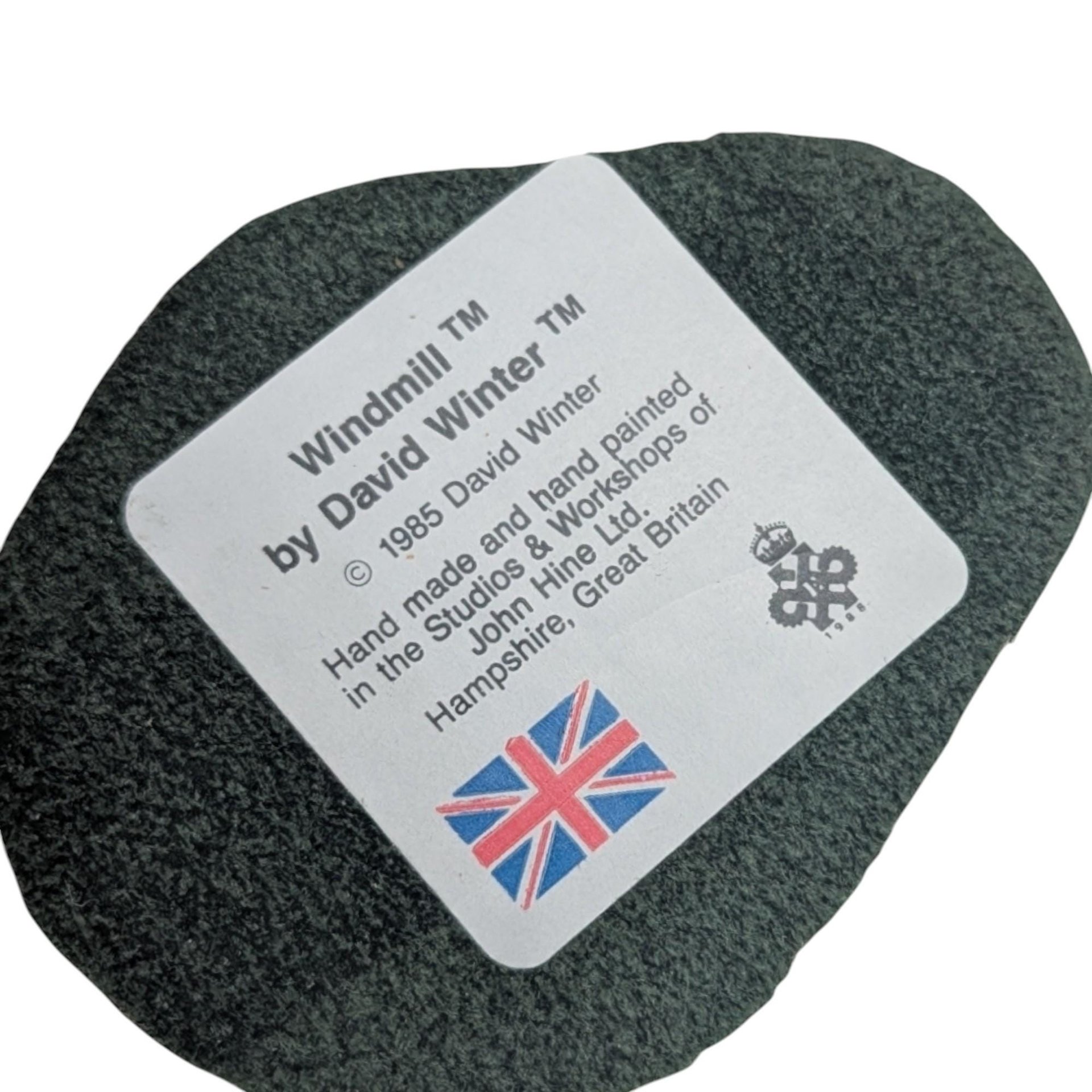 Vintage David Winter Windmill Figurine: 1985 English Cottage Decor with Box